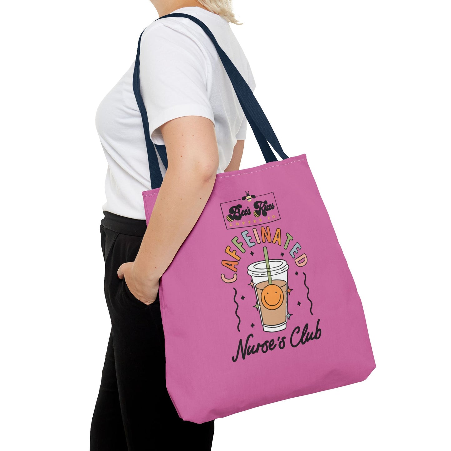 Caffeinated Nurse Club/Bee's Knees Tote Bag (AOP)