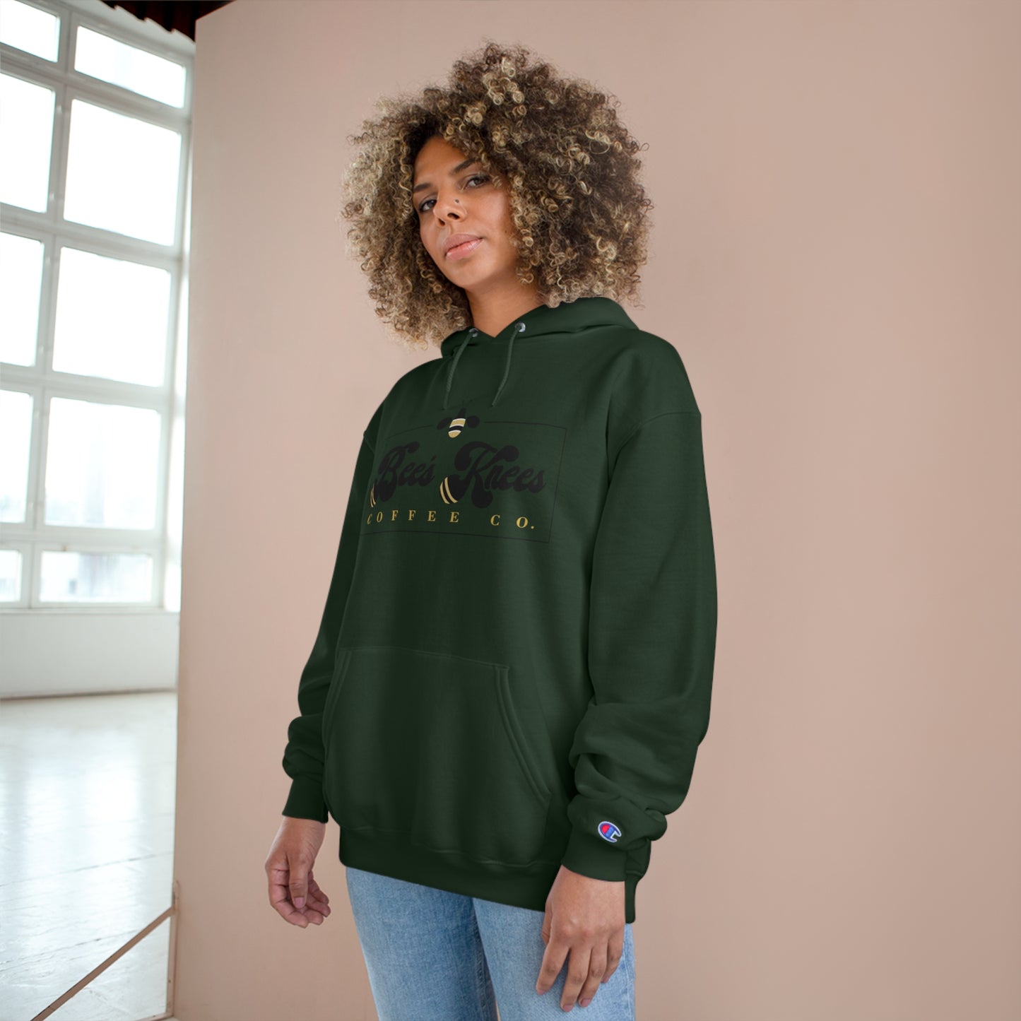 Big Bee's Knees Logo Champion Hoodie