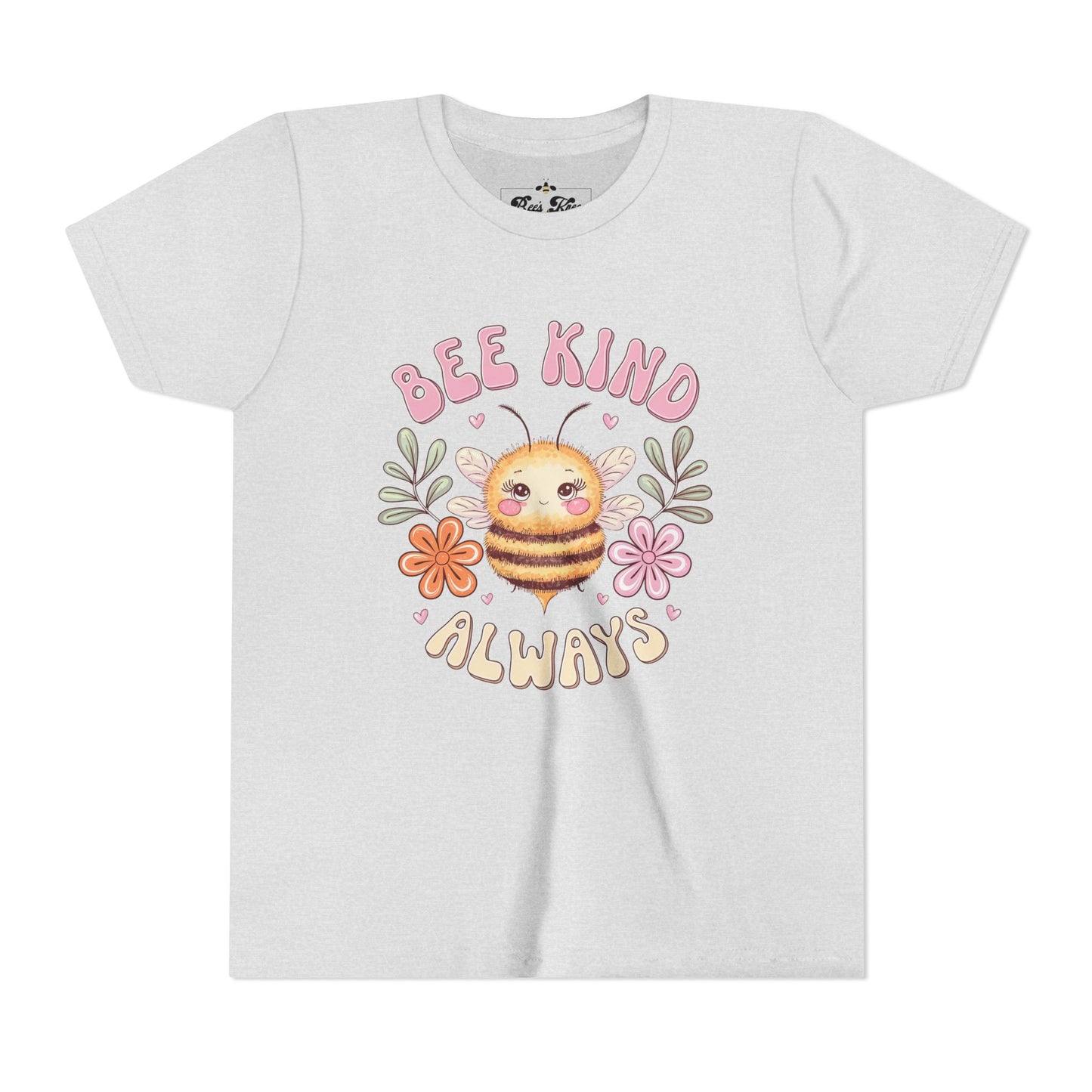Bee Kind Always Youth Short Sleeve Tee - Positive Vibe Kids T-Shirt