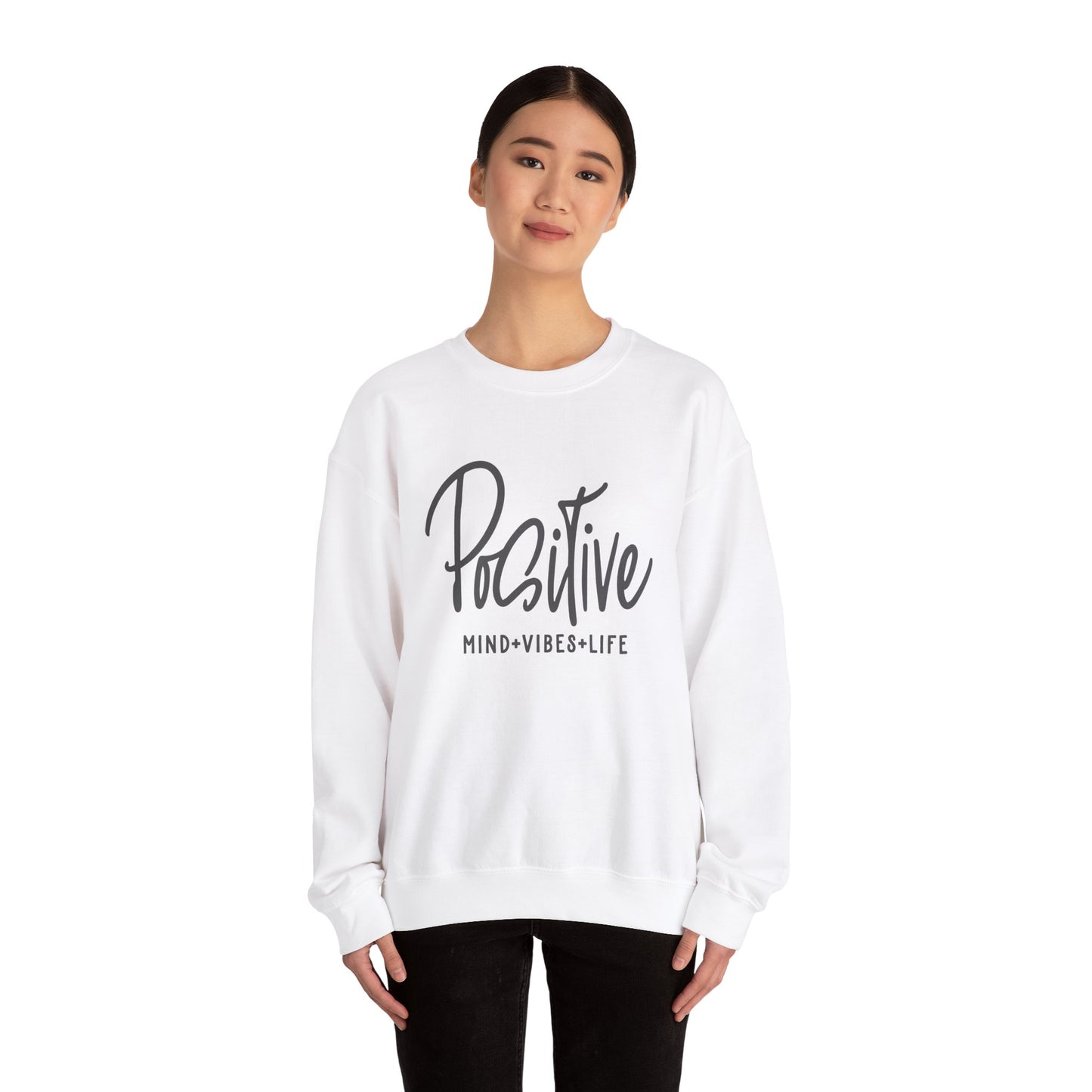 Positive Vibes Unisex Heavy Blend™ Crewneck Sweatshirt