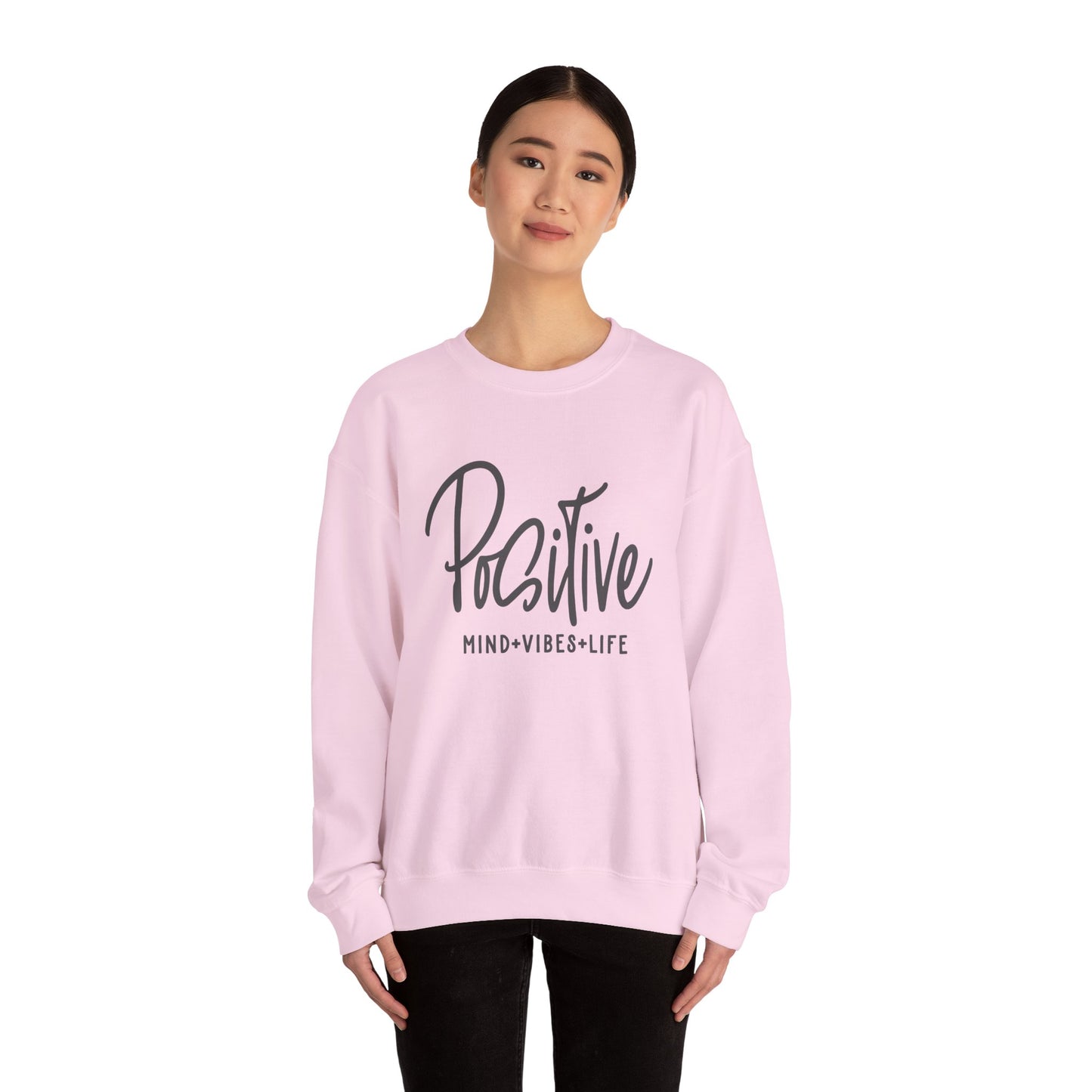 Positive Vibes Unisex Heavy Blend™ Crewneck Sweatshirt