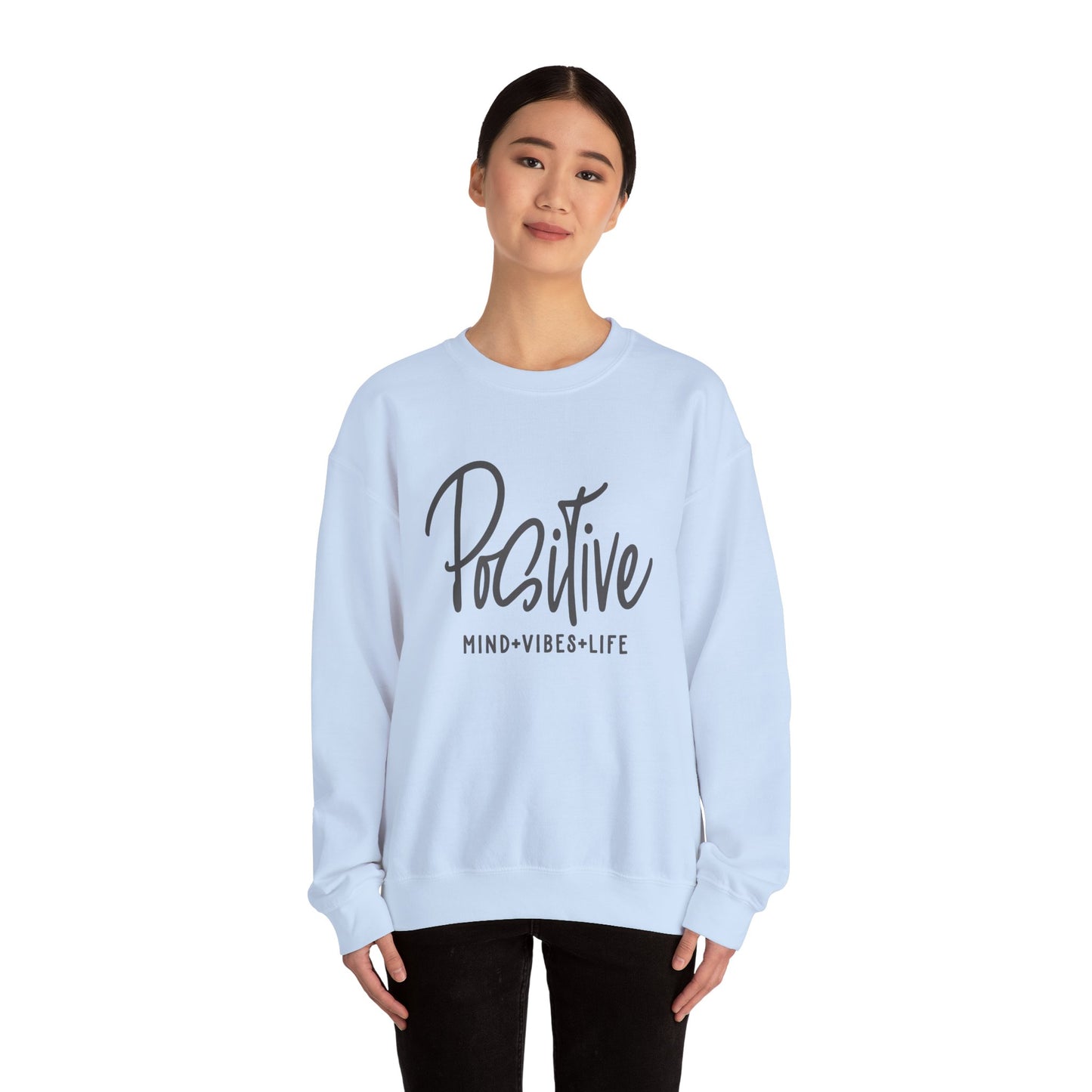 Positive Vibes Unisex Heavy Blend™ Crewneck Sweatshirt