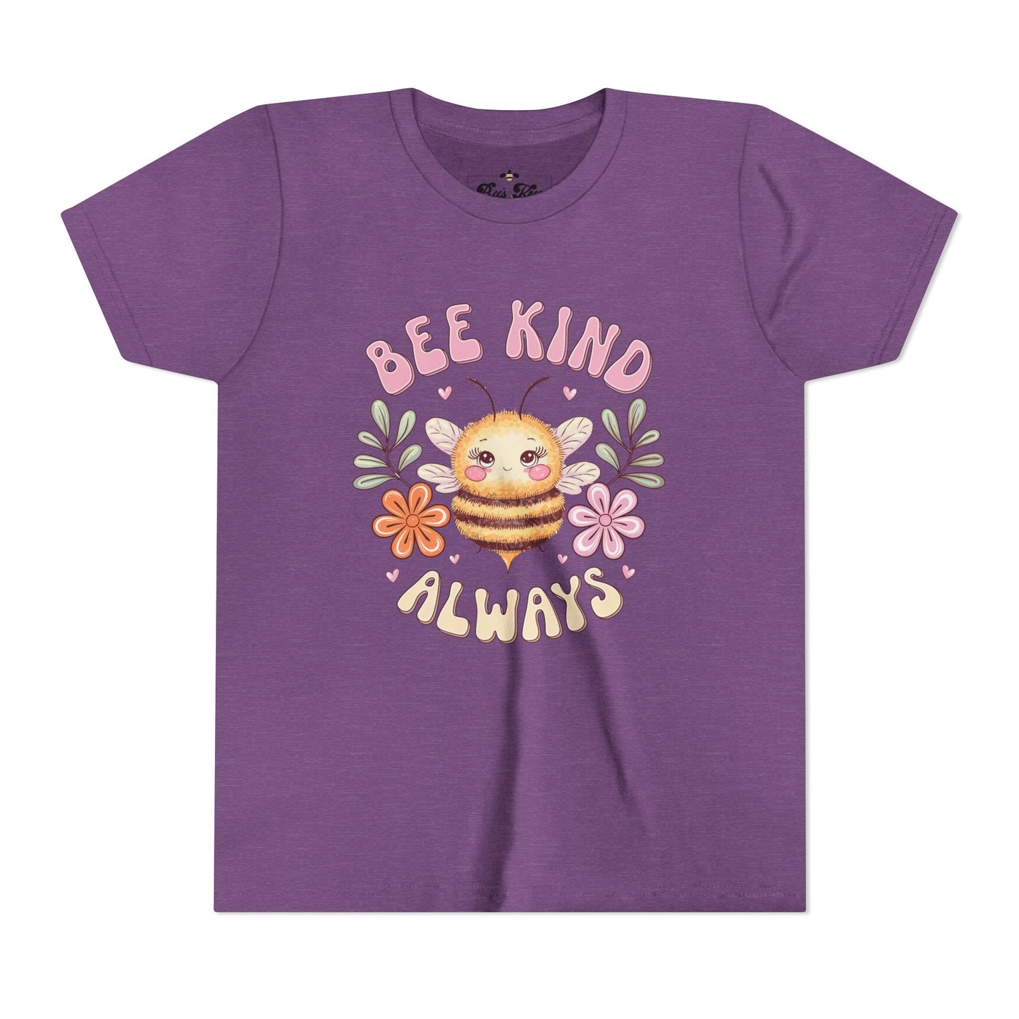 Bee Kind Always Youth Short Sleeve Tee - Positive Vibe Kids T-Shirt
