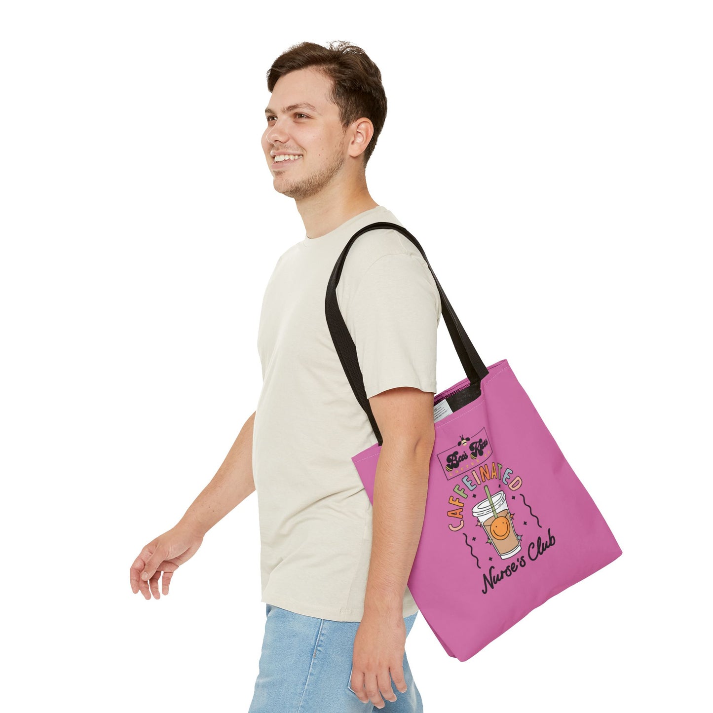 Caffeinated Nurse Club/Bee's Knees Tote Bag (AOP)