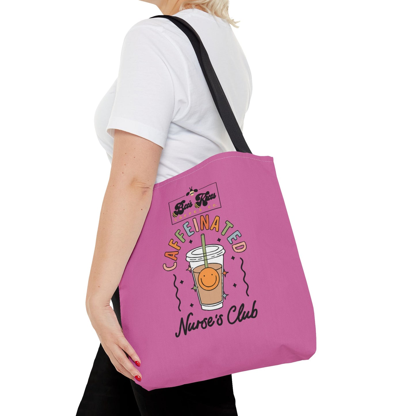 Caffeinated Nurse Club/Bee's Knees Tote Bag (AOP)