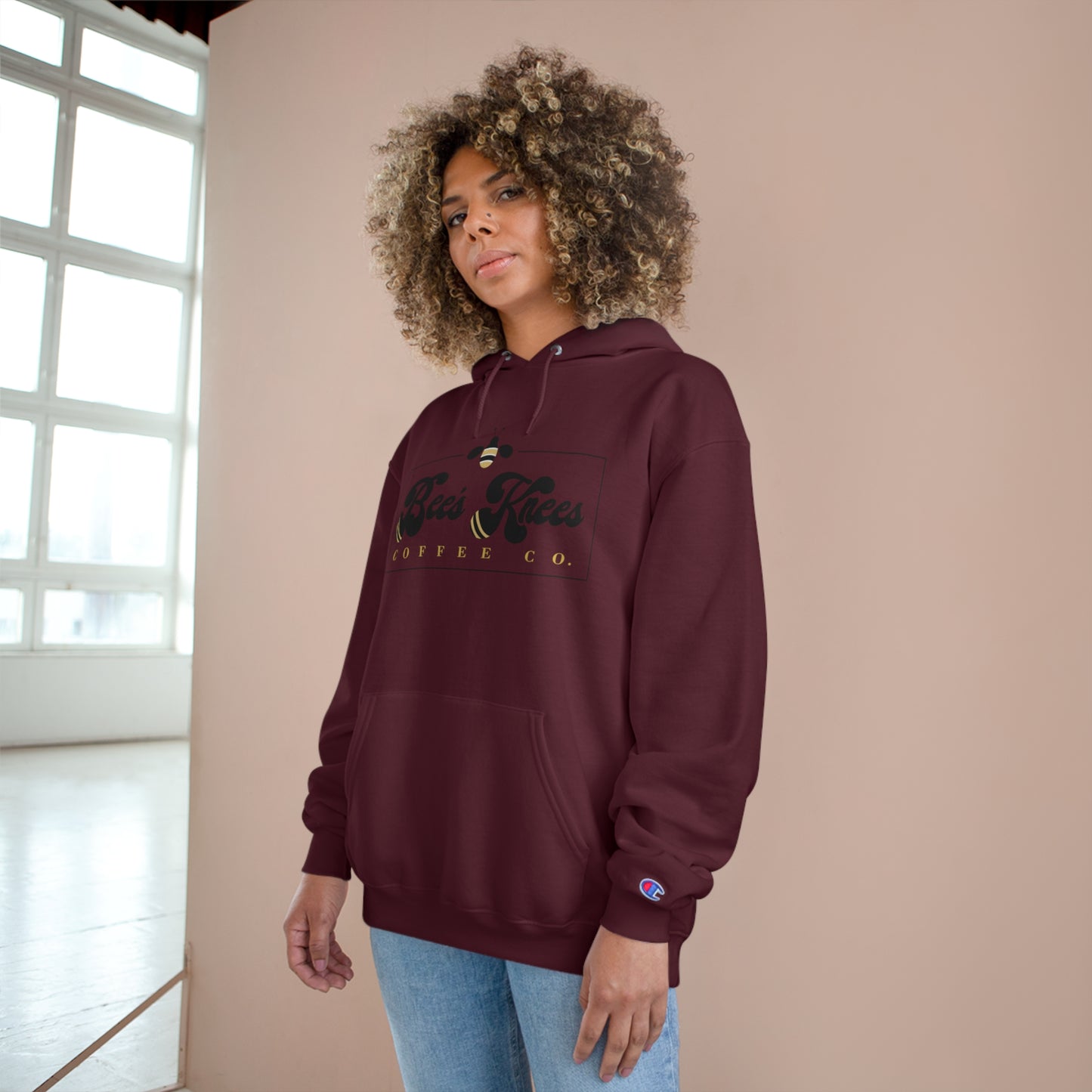 Big Bee's Knees Logo Champion Hoodie