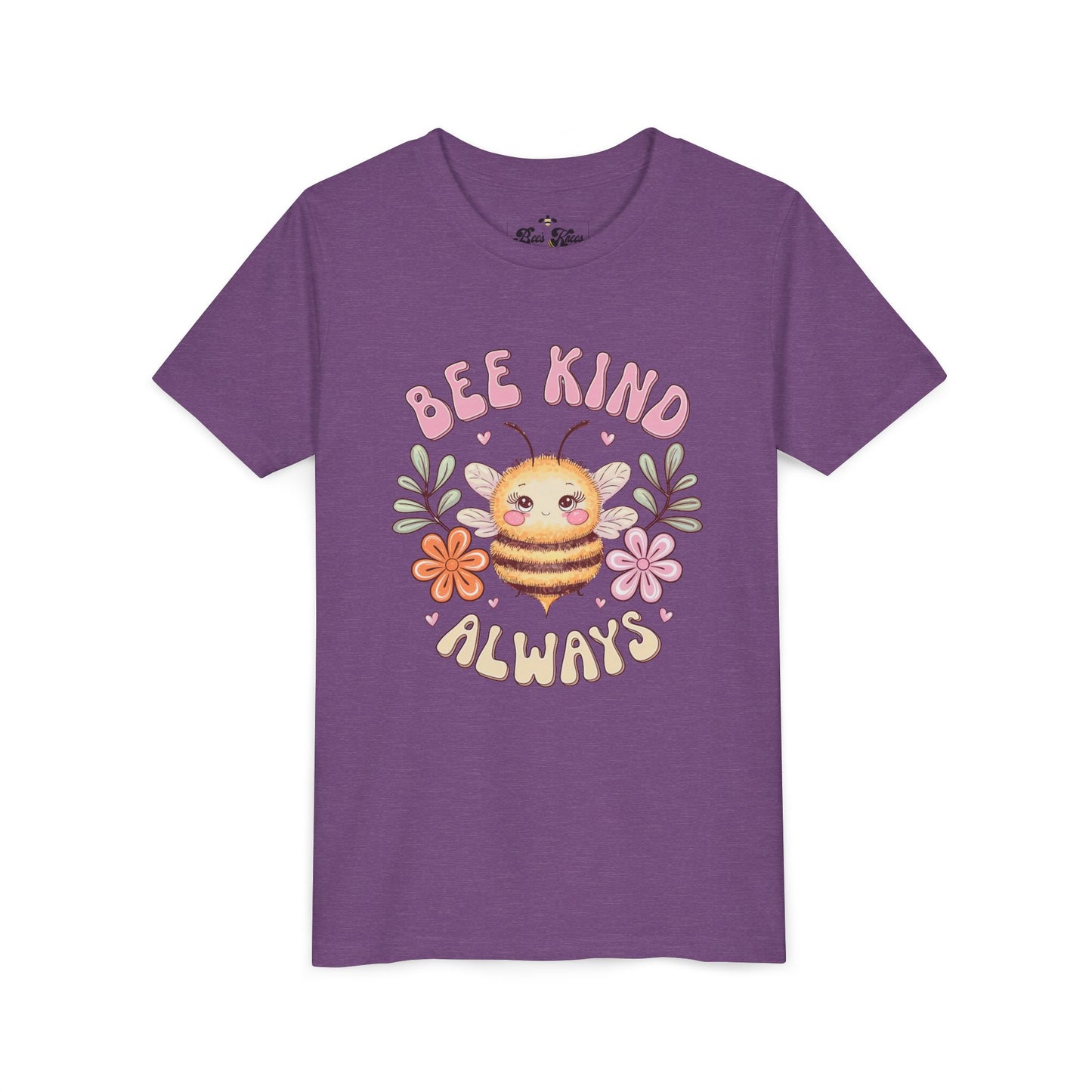 Bee Kind Always Youth Short Sleeve Tee - Positive Vibe Kids T-Shirt