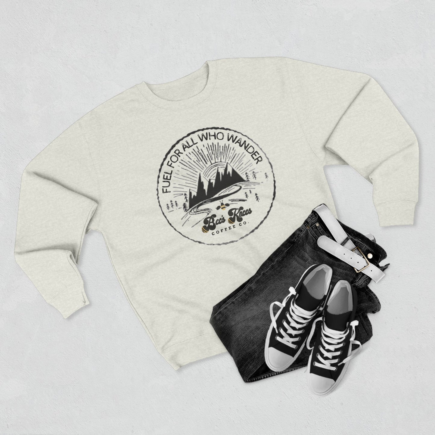Fuel For All Who Wander/Bee's Knees Unisex Crewneck Sweatshirt