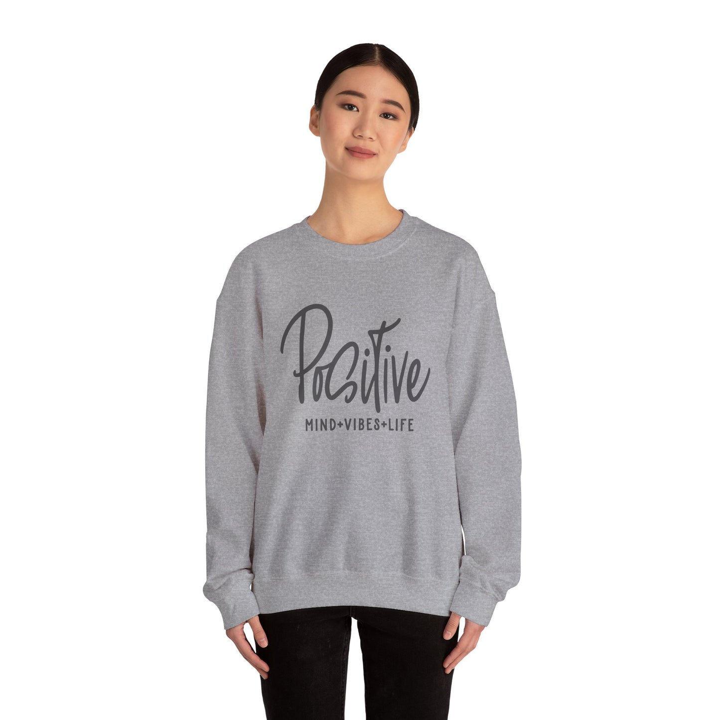 Positive Vibes Unisex Heavy Blend™ Crewneck Sweatshirt