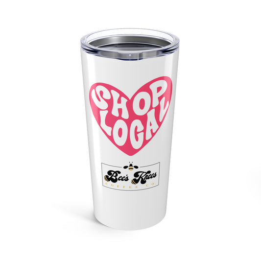 White Shop Local/Bee's Knees Tumbler 20oz