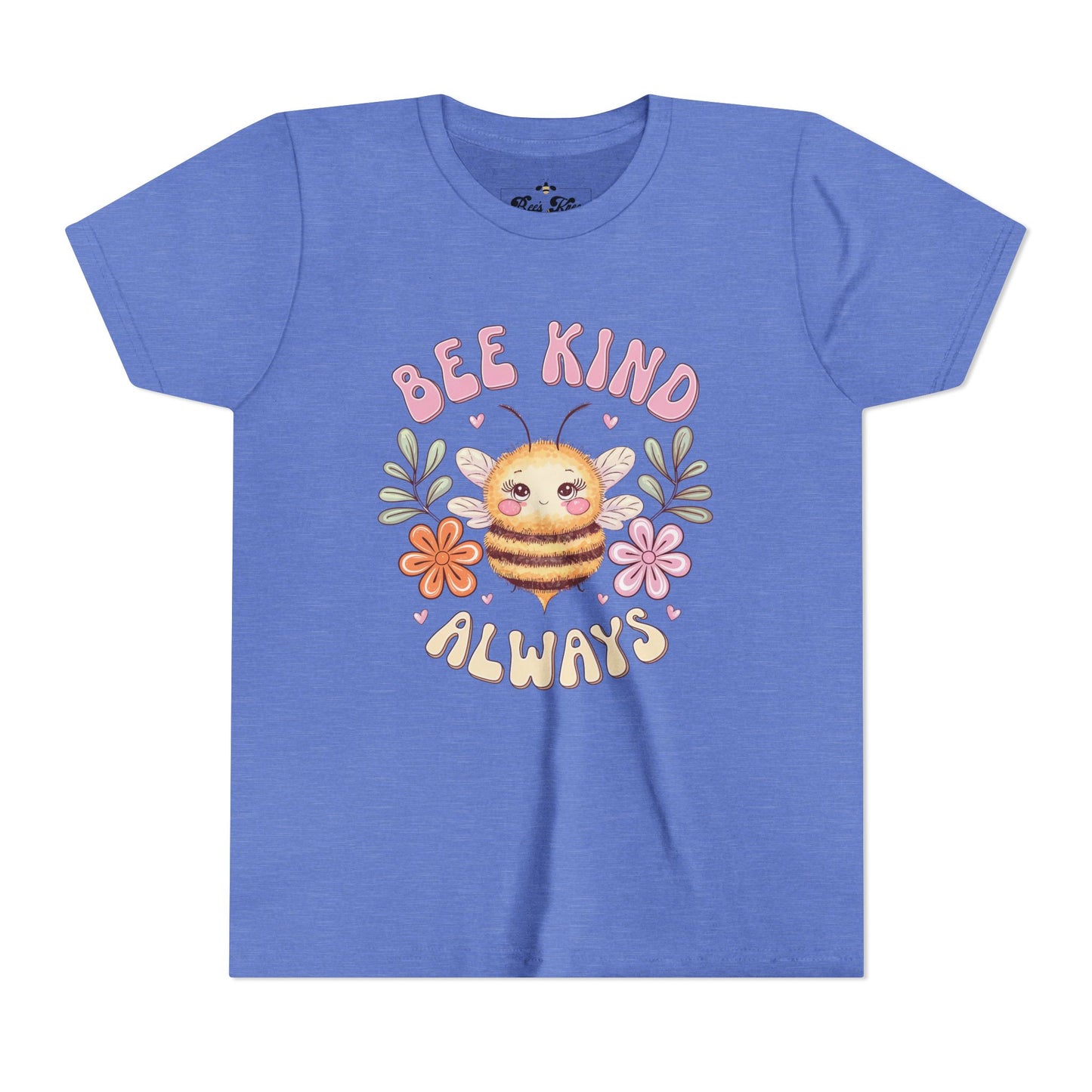 Bee Kind Always Youth Short Sleeve Tee - Positive Vibe Kids T-Shirt
