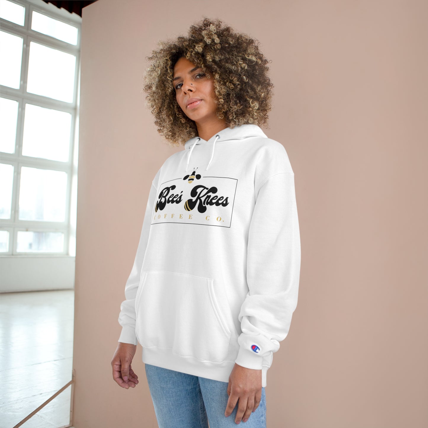 Big Bee's Knees Logo Champion Hoodie