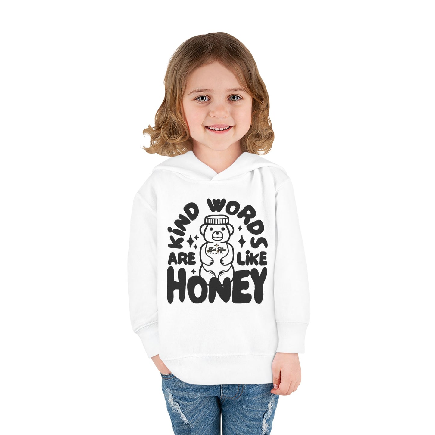 Kind Words/Bee's Knees Toddler Pullover Fleece Hoodie
