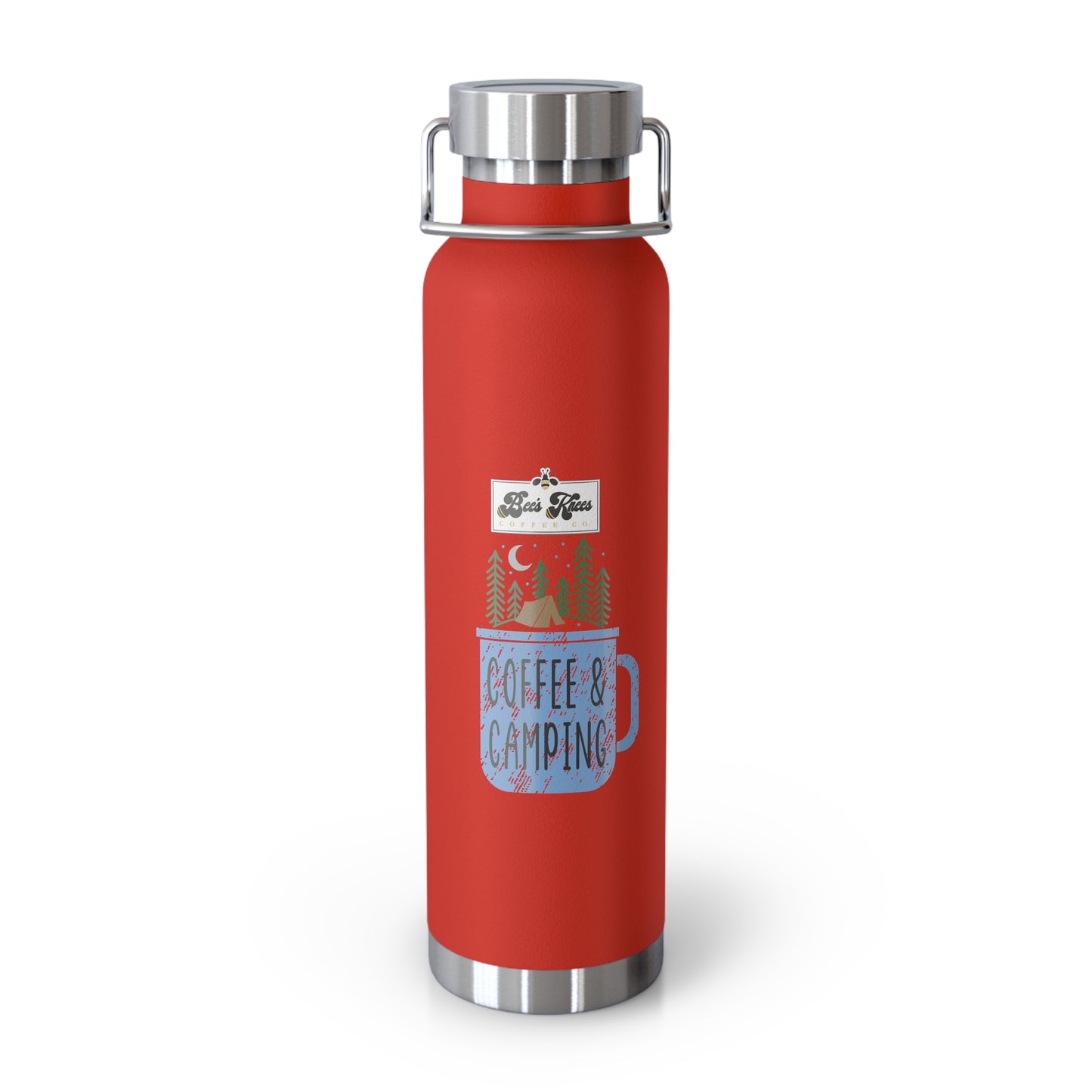 Bee's Knees/Camping Copper Vacuum Insulated Bottle, 22oz