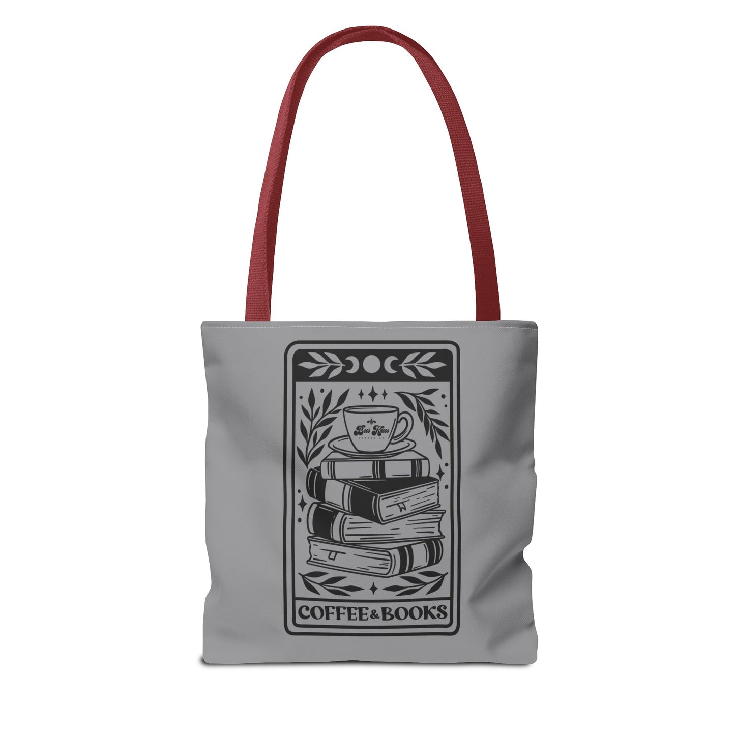 Bee's Knees Coffee & Books Tote Bag (AOP)