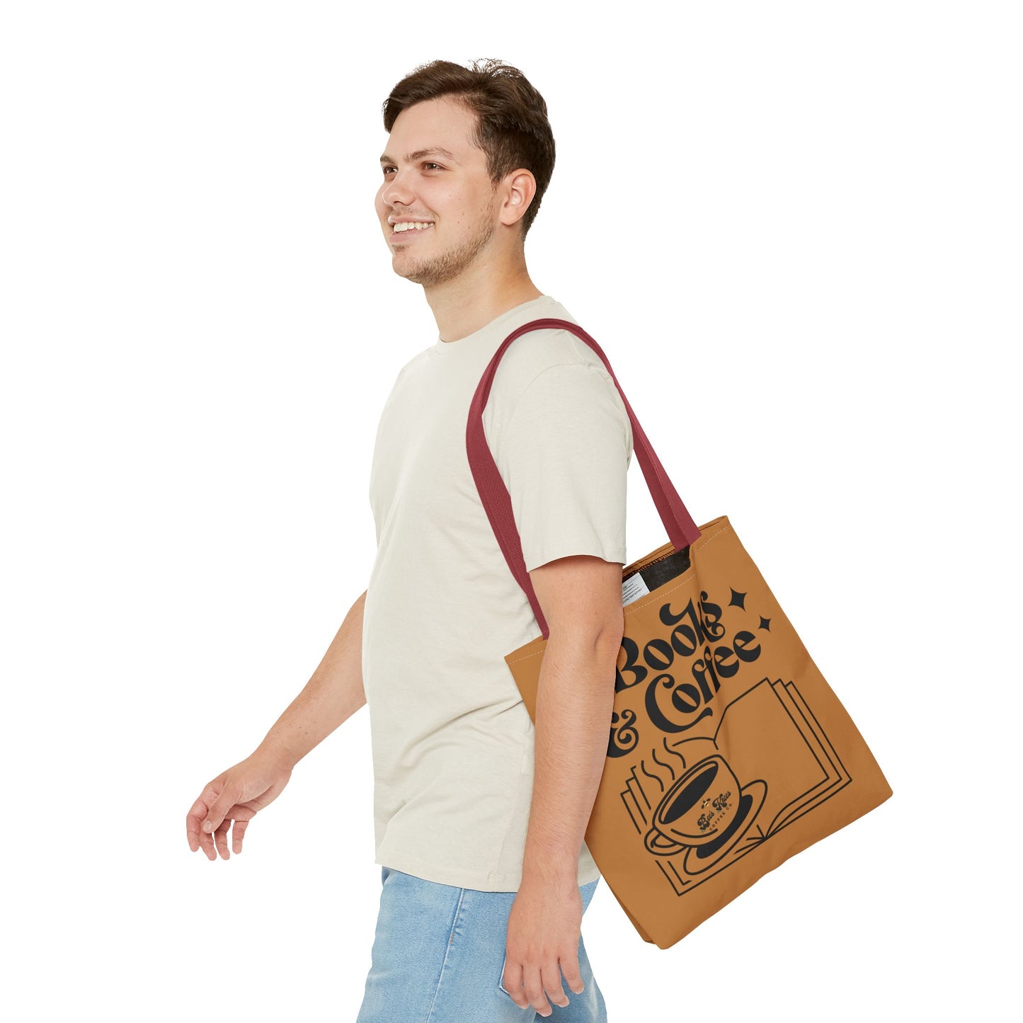 Bee's Knees/Coffee & Books Tote Bag (AOP)