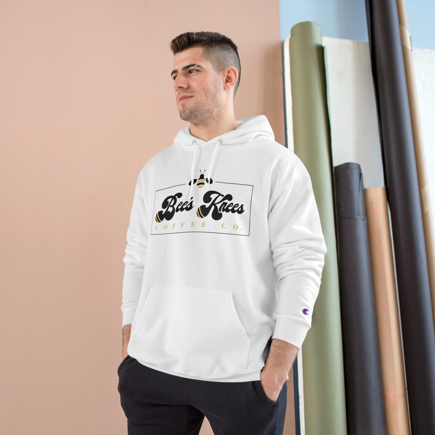 Big Bee's Knees Logo Champion Hoodie