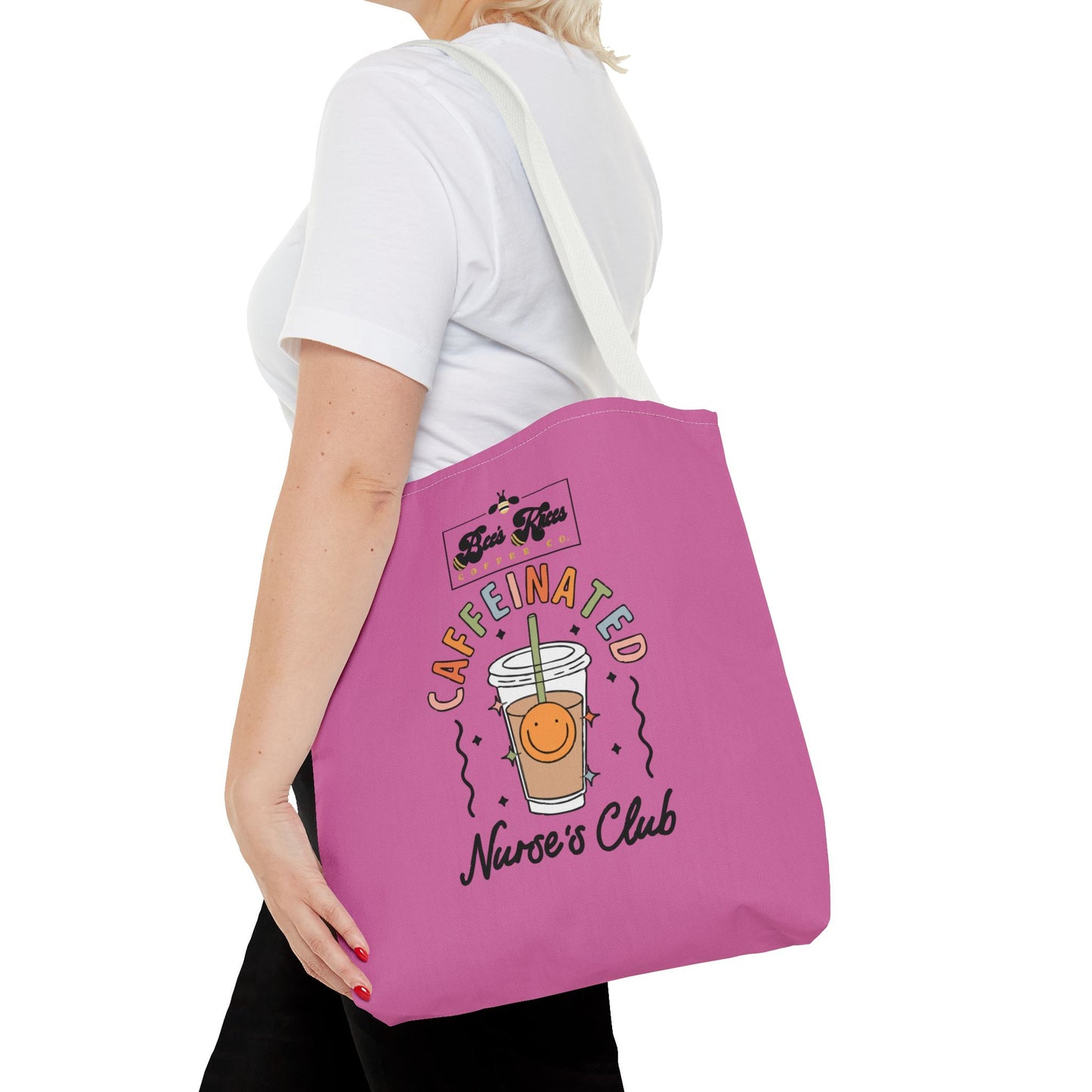 Caffeinated Nurse Club/Bee's Knees Tote Bag (AOP)