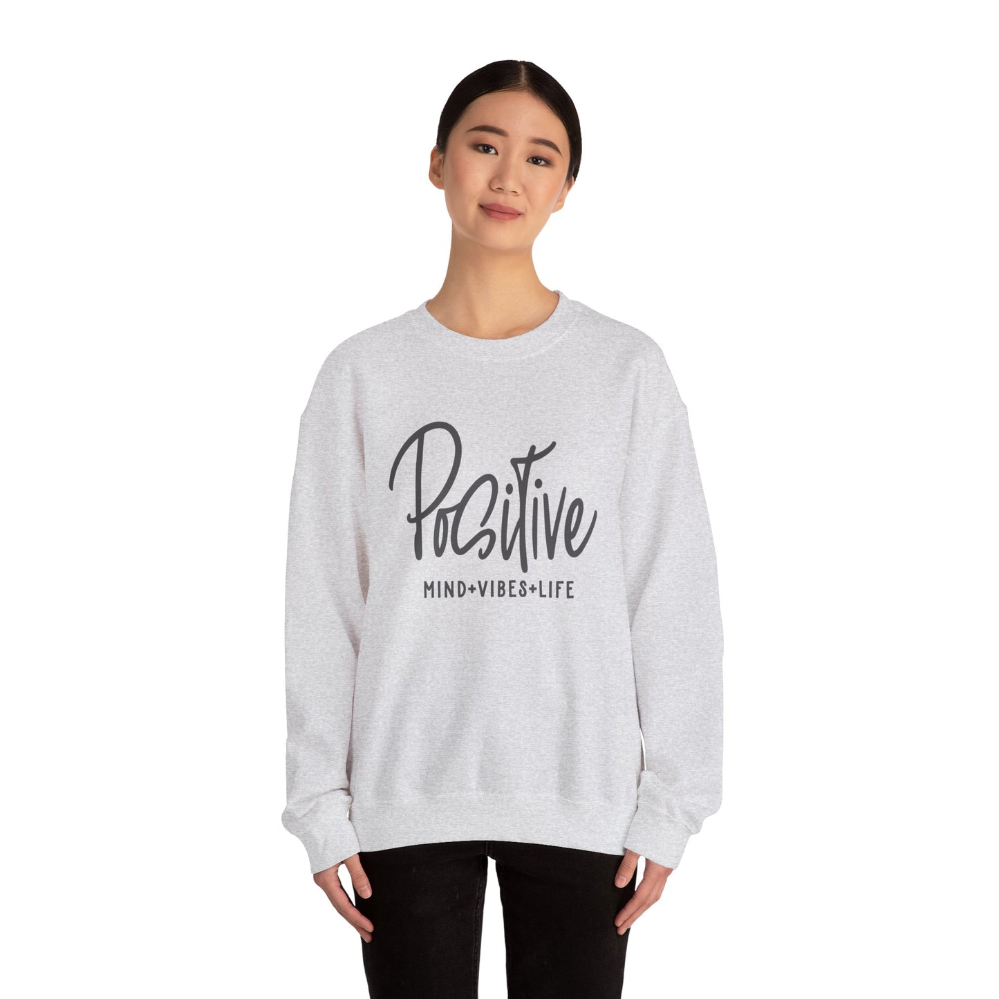 Positive Vibes Unisex Heavy Blend™ Crewneck Sweatshirt