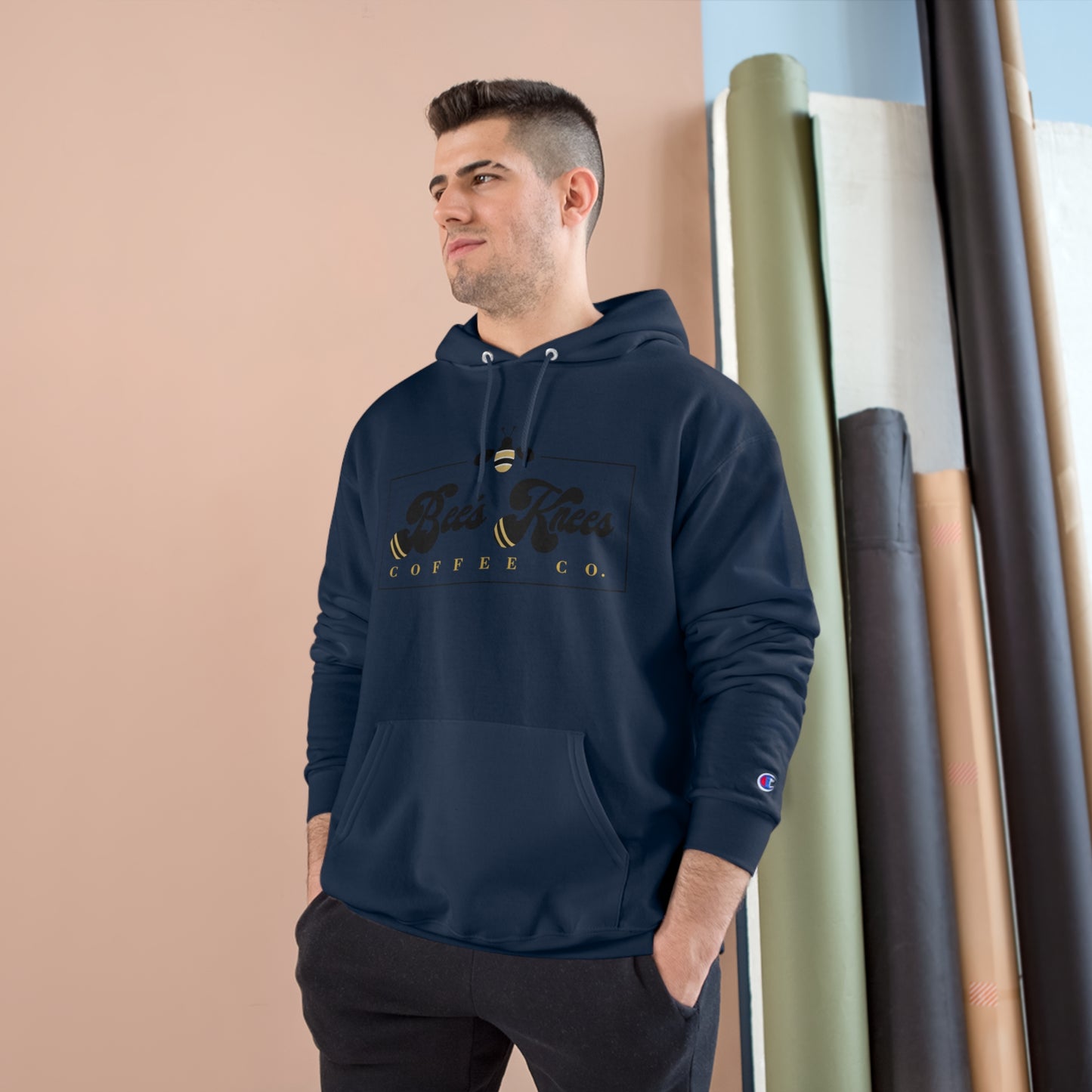 Big Bee's Knees Logo Champion Hoodie