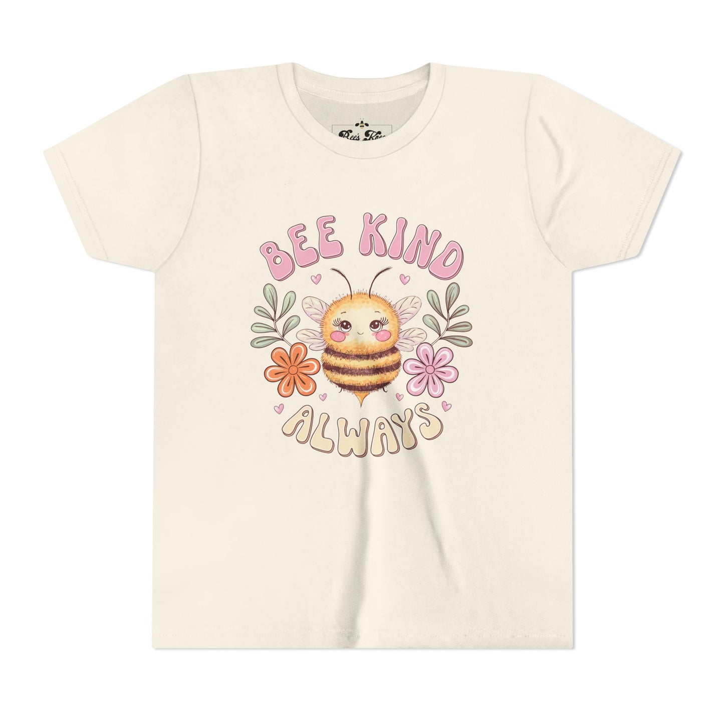 Bee Kind Always Youth Short Sleeve Tee - Positive Vibe Kids T-Shirt