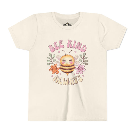 Bee Kind Always Youth Short Sleeve Tee - Positive Vibe Kids T-Shirt