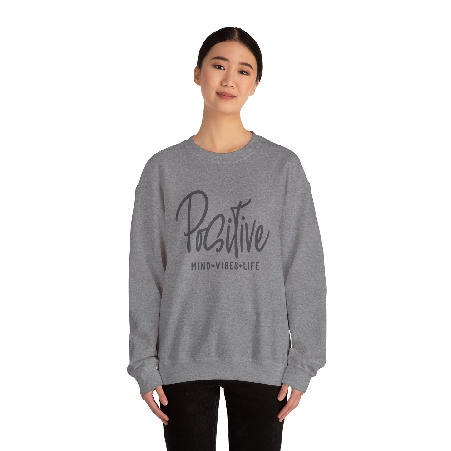 Positive Vibes Unisex Heavy Blend™ Crewneck Sweatshirt
