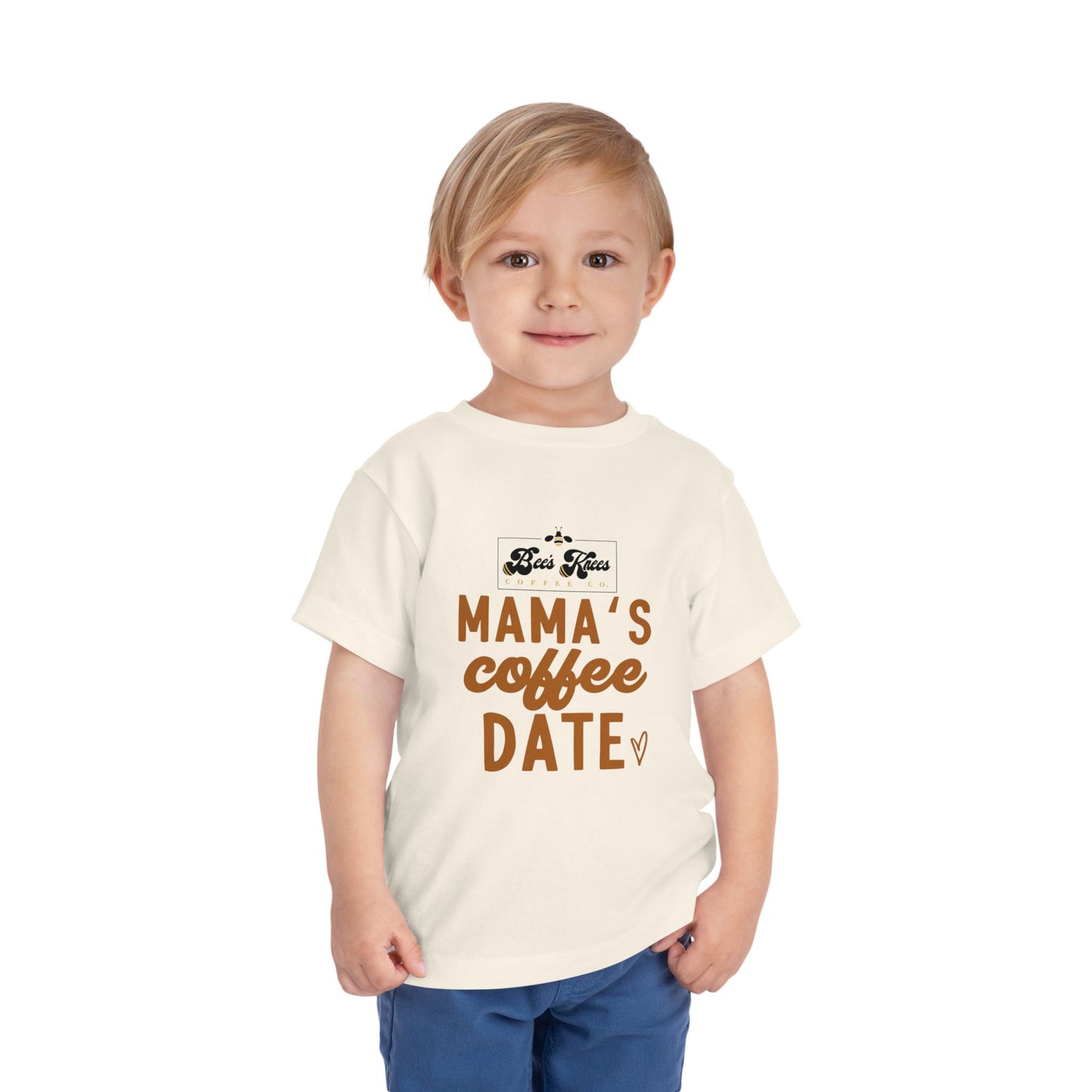 Mama's Bee's Knees Coffee Date Toddler Short Sleeve Tee