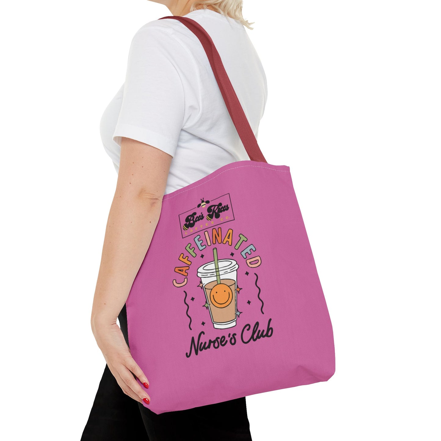 Caffeinated Nurse Club/Bee's Knees Tote Bag (AOP)