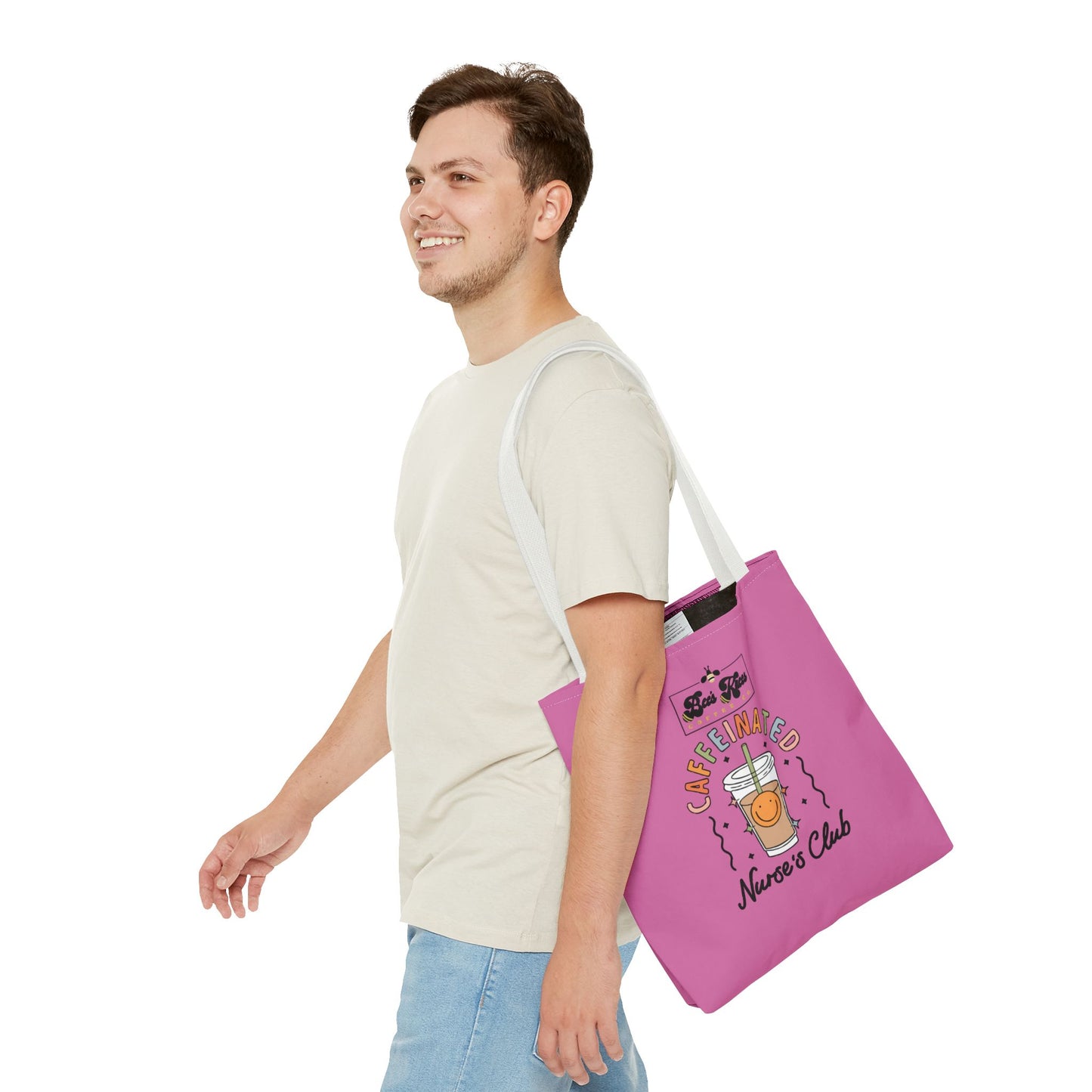 Caffeinated Nurse Club/Bee's Knees Tote Bag (AOP)