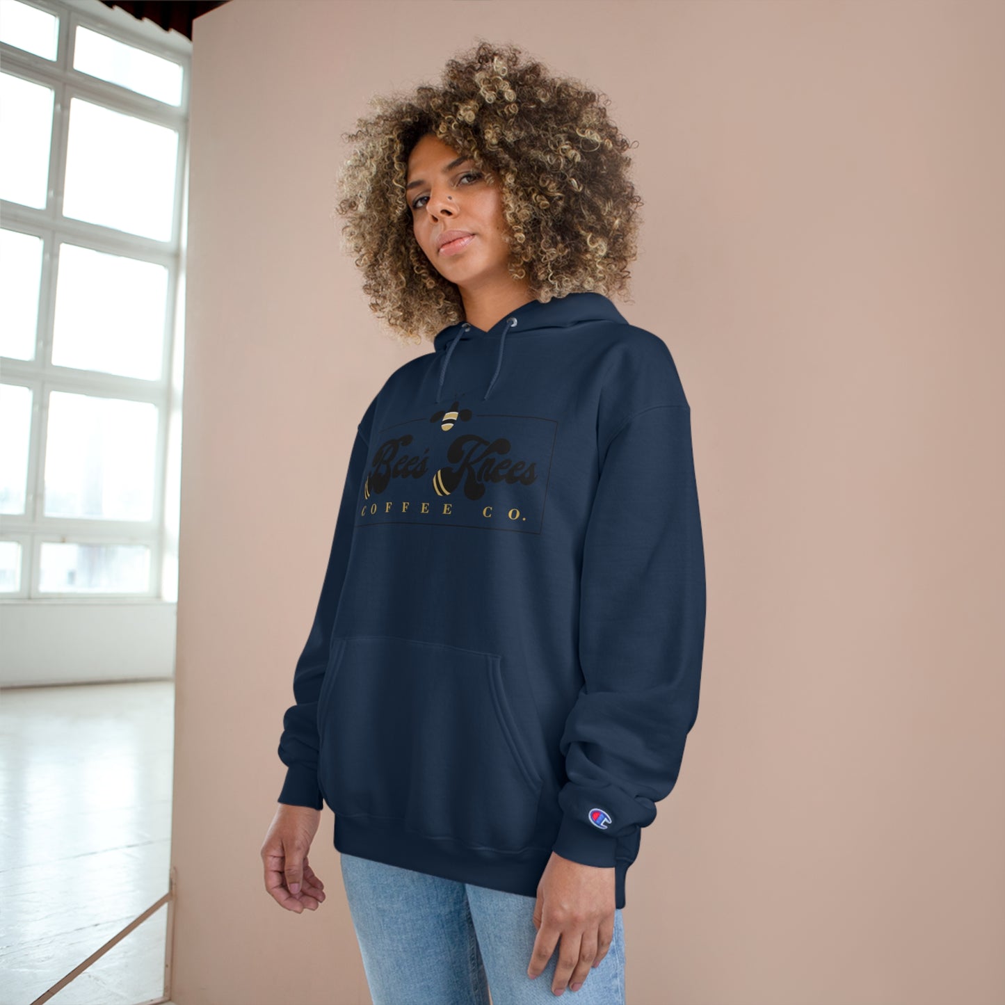 Big Bee's Knees Logo Champion Hoodie