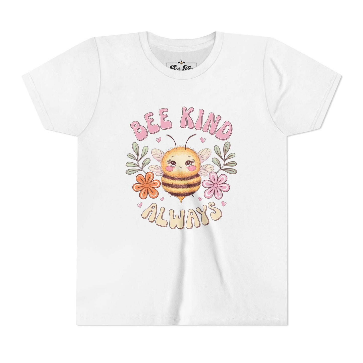 Bee Kind Always Youth Short Sleeve Tee - Positive Vibe Kids T-Shirt