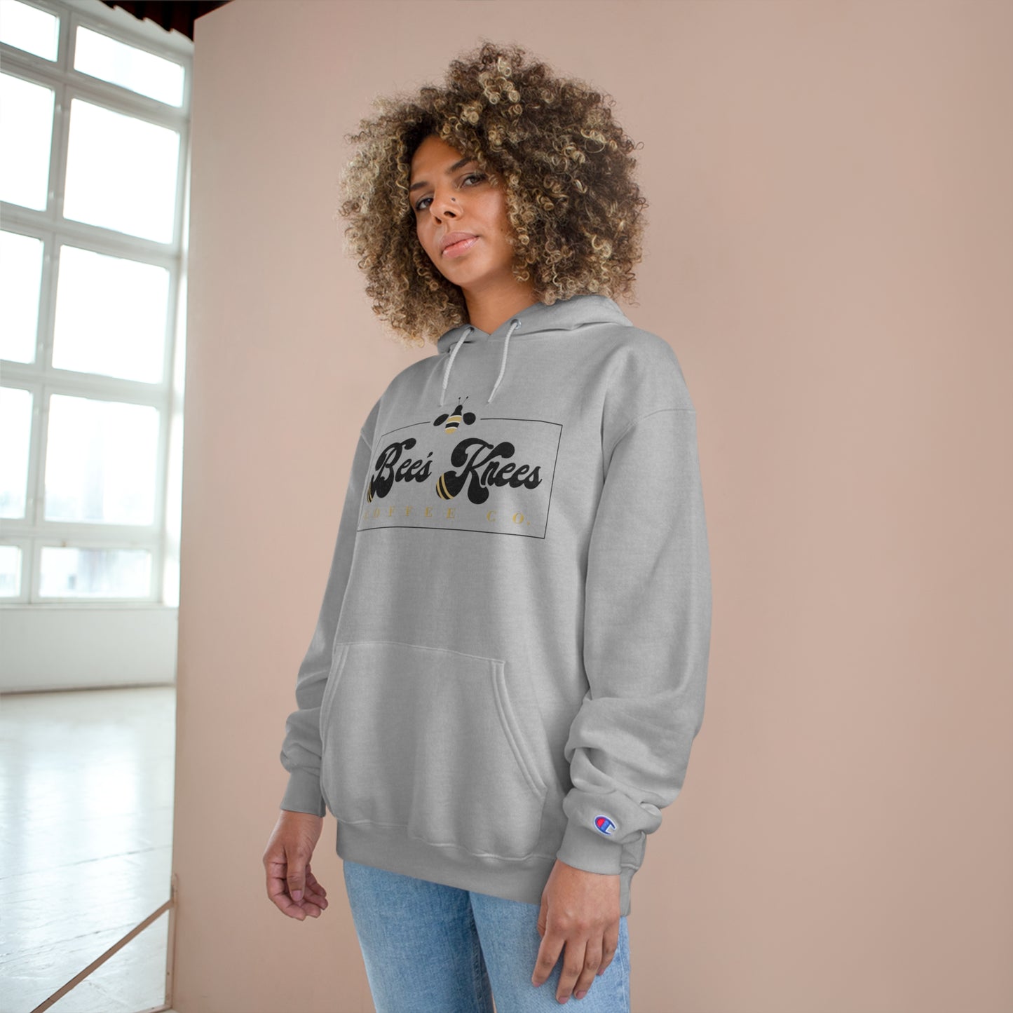 Big Bee's Knees Logo Champion Hoodie