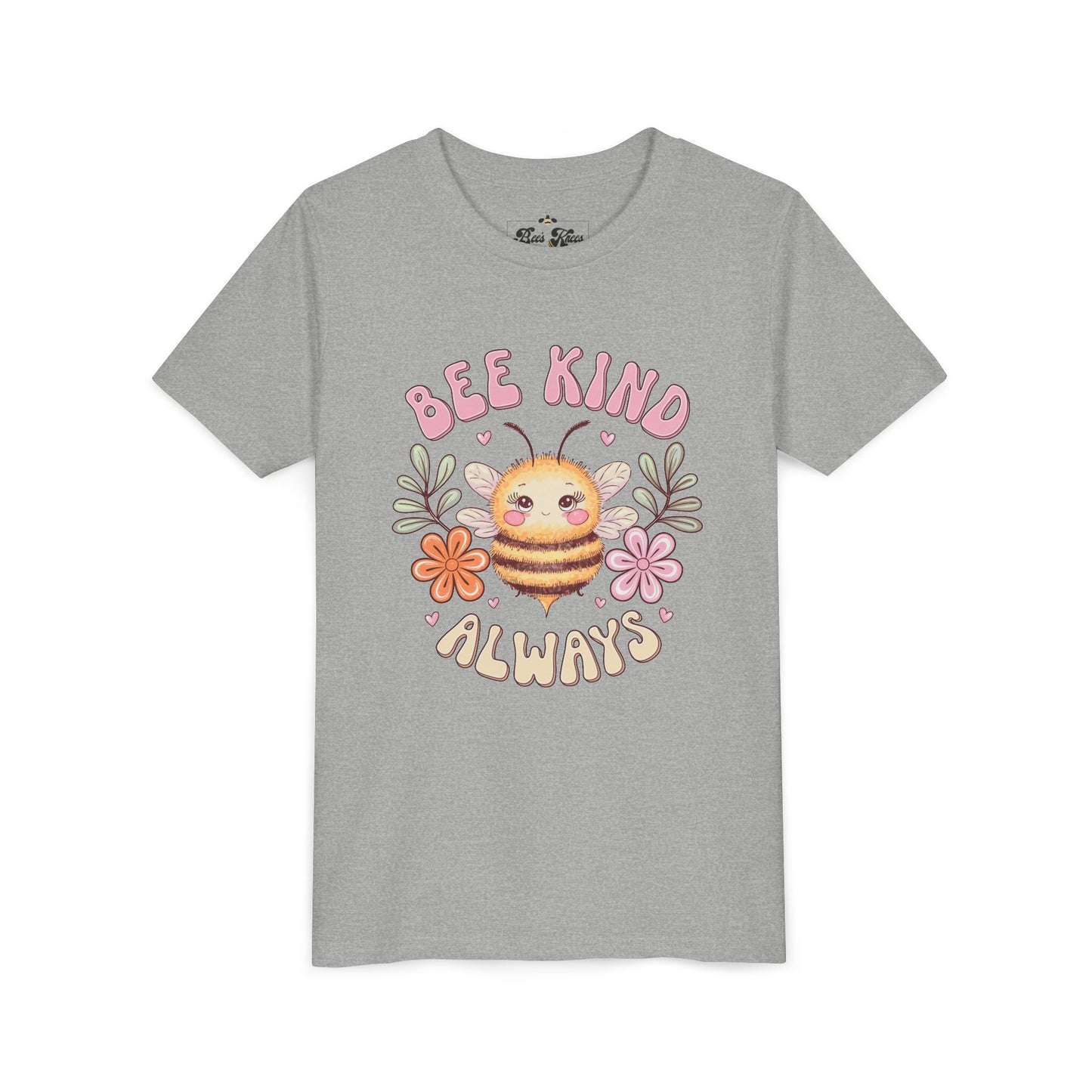 Bee Kind Always Youth Short Sleeve Tee - Positive Vibe Kids T-Shirt