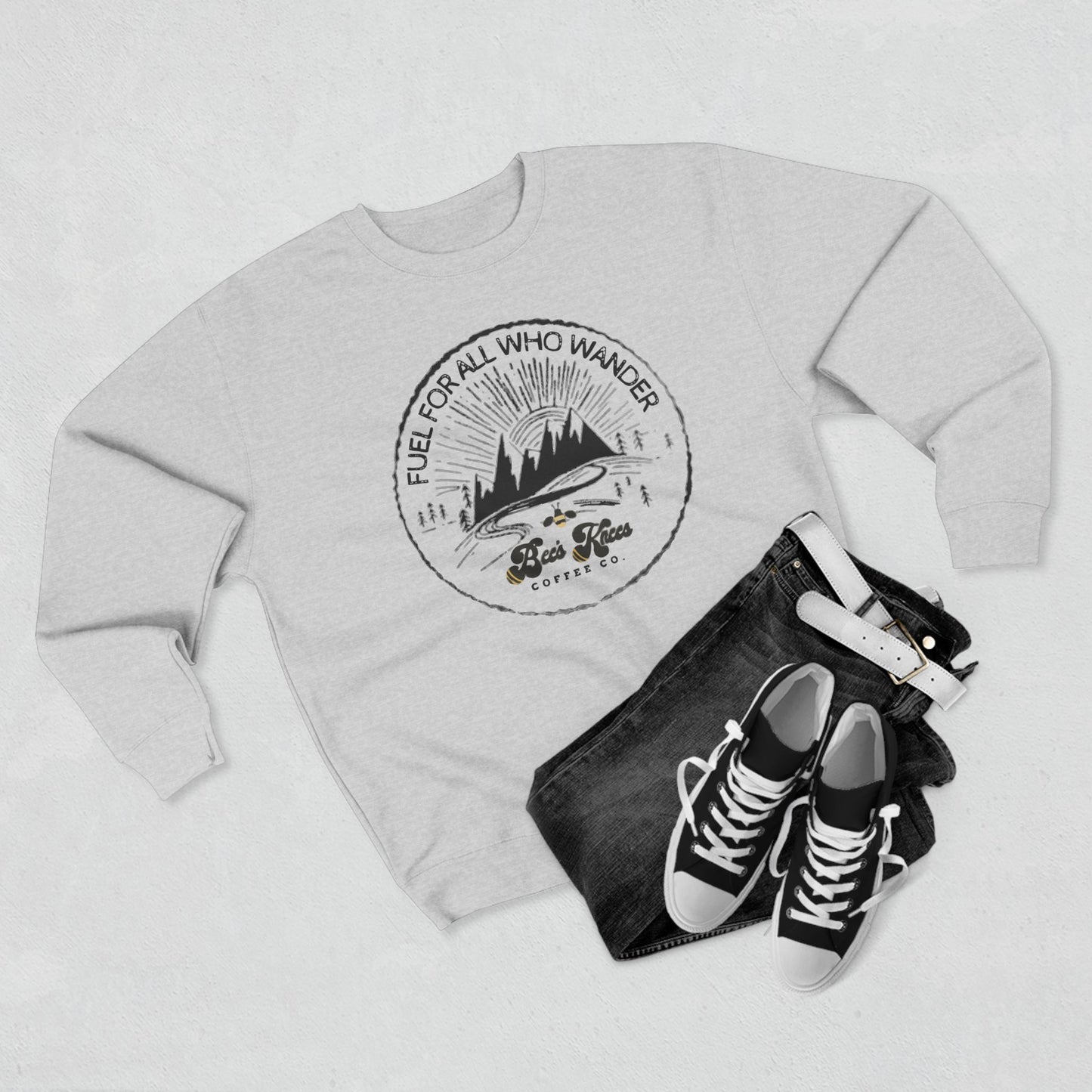 Fuel For All Who Wander/Bee's Knees Unisex Crewneck Sweatshirt