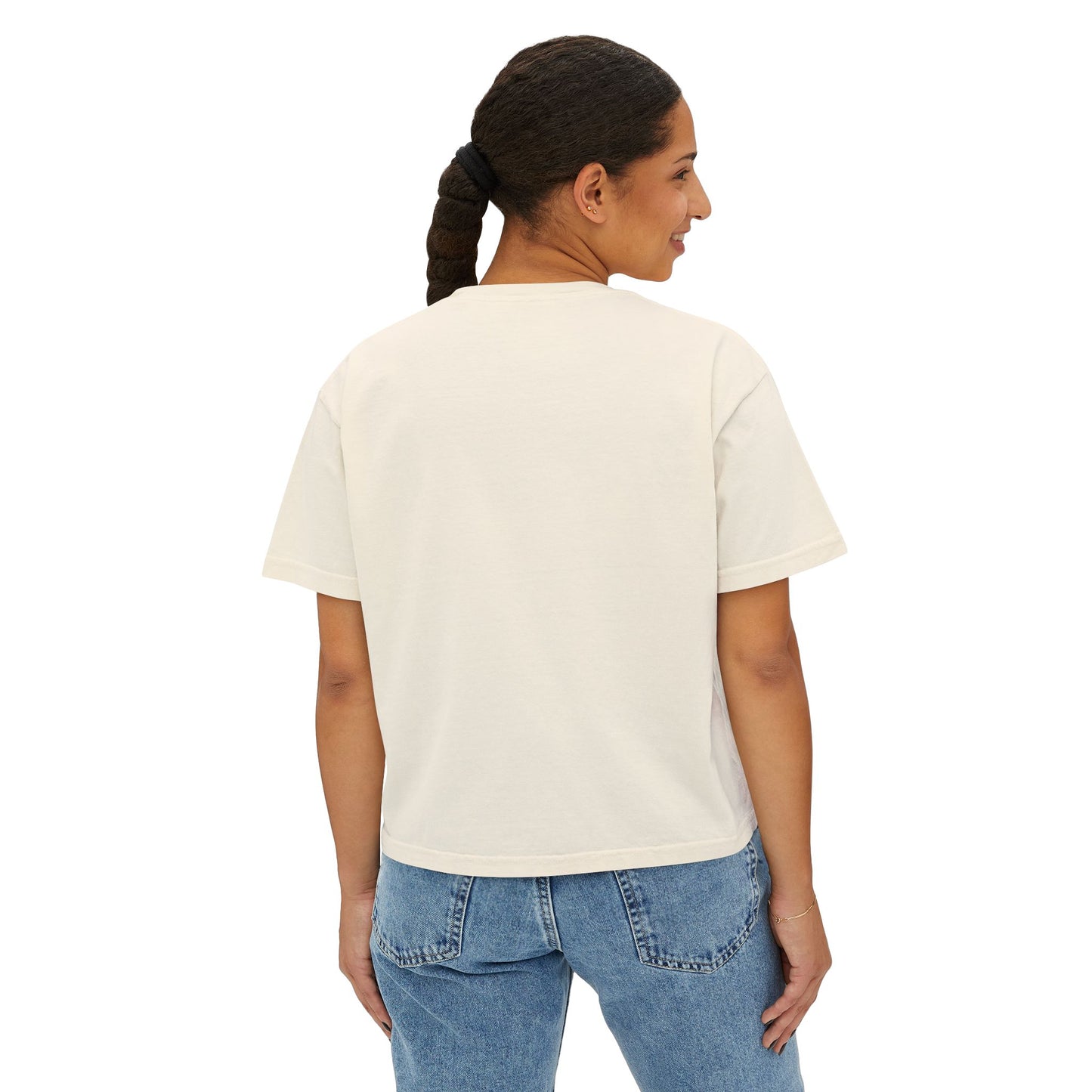 I Love Bees Knees Coffee Co. Women's Boxy Tee - Cute Casual Top for Coffee Lovers