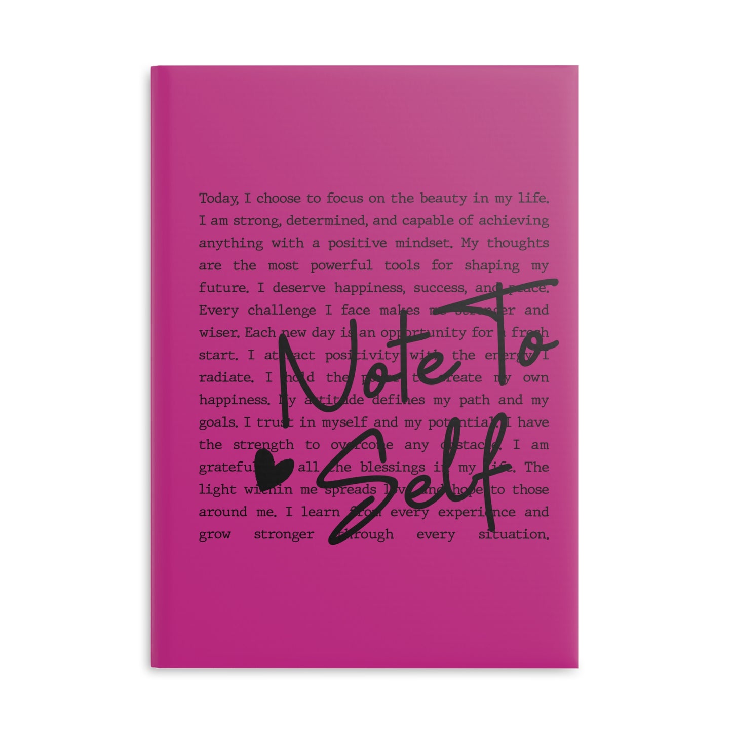 Pink Hardcover Notebook with Puffy Cover