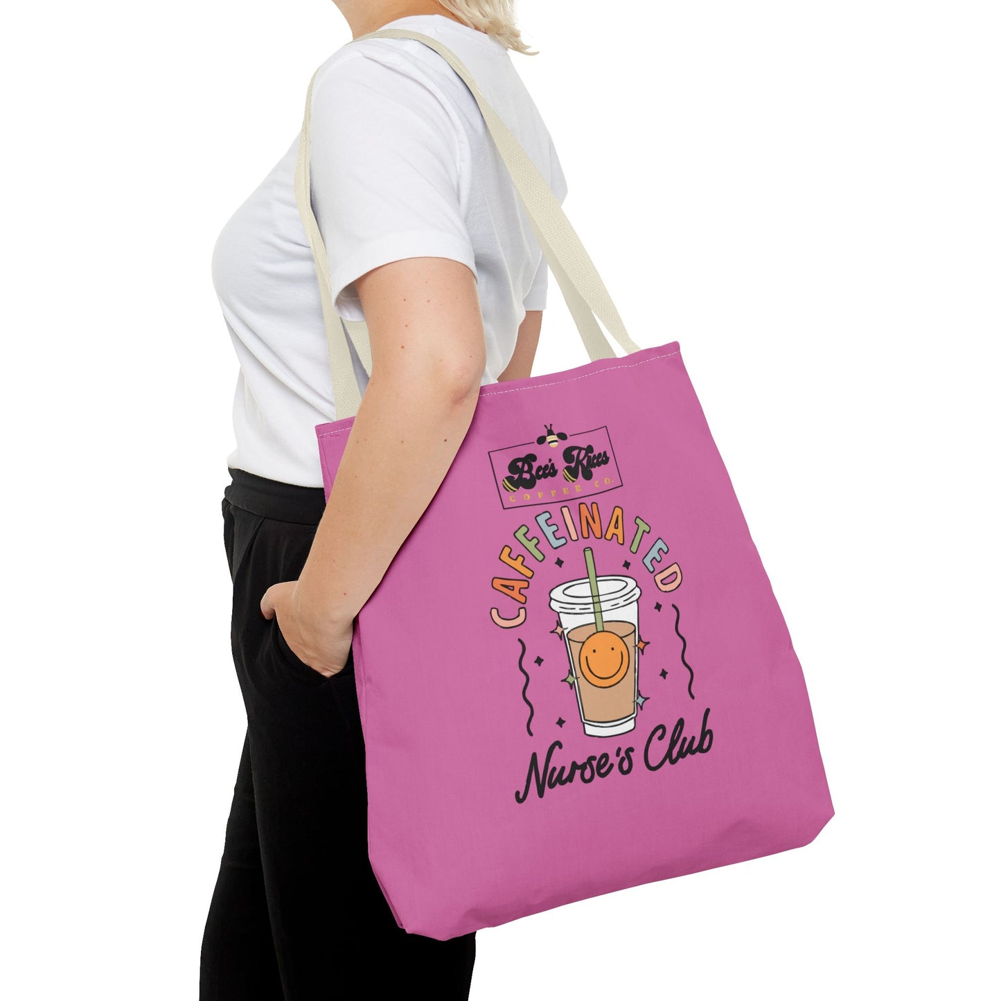 Caffeinated Nurse Club/Bee's Knees Tote Bag (AOP)
