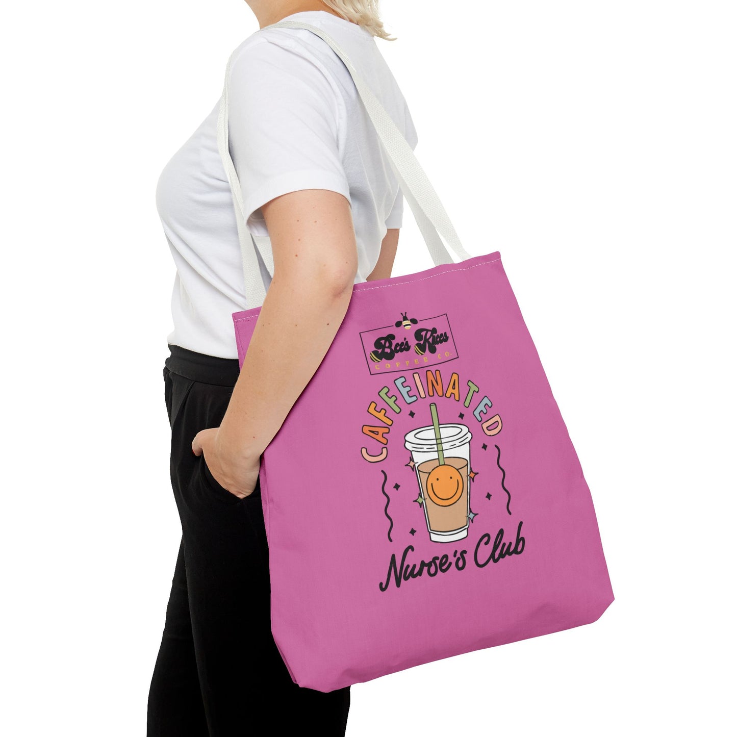 Caffeinated Nurse Club/Bee's Knees Tote Bag (AOP)