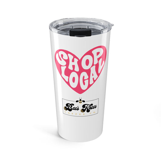 White Shop Local/Bee's Knees Tumbler 20oz