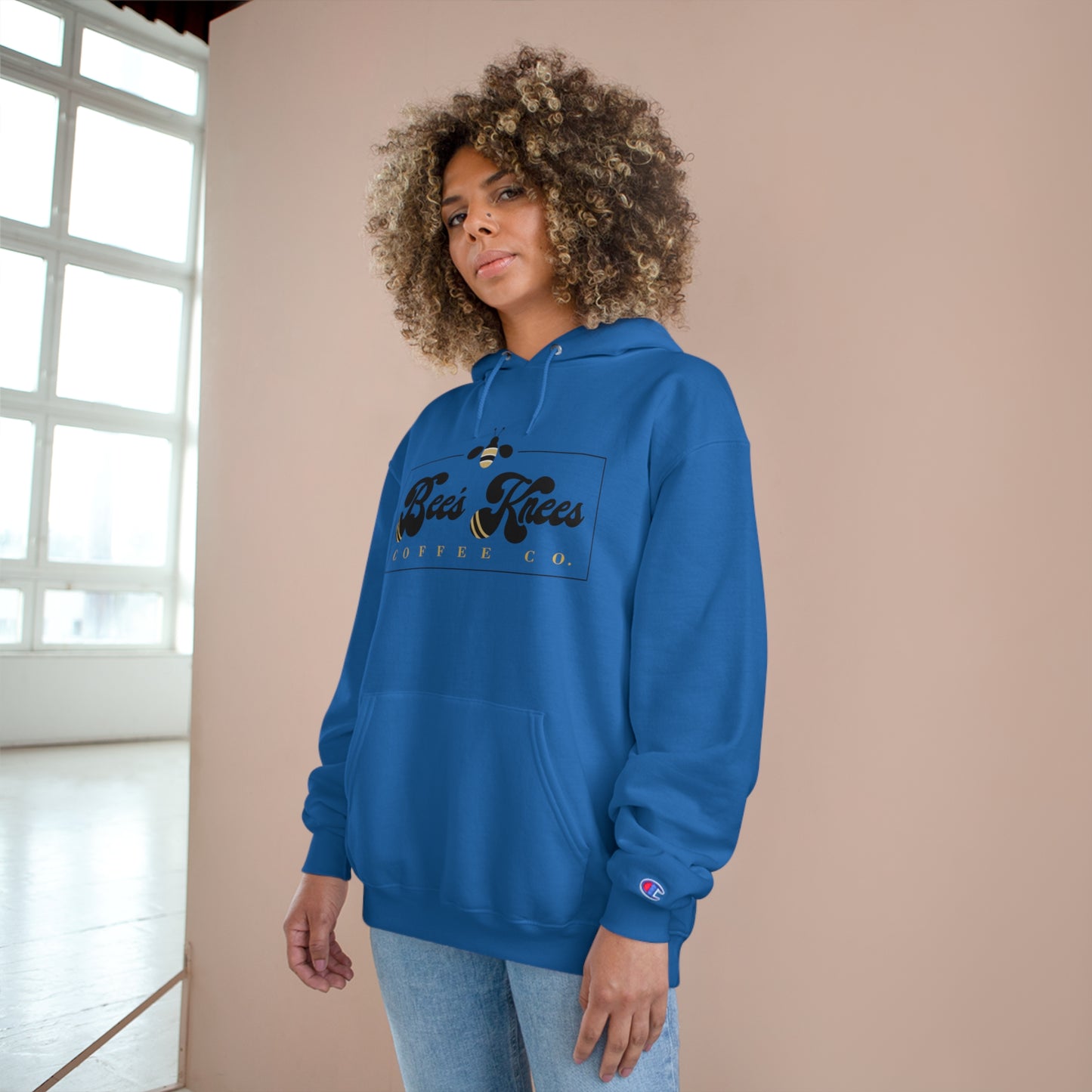Big Bee's Knees Logo Champion Hoodie