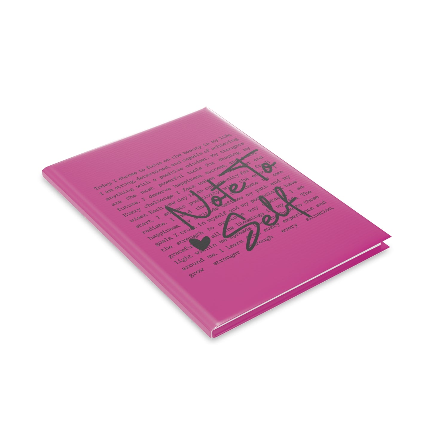 Pink Hardcover Notebook with Puffy Cover