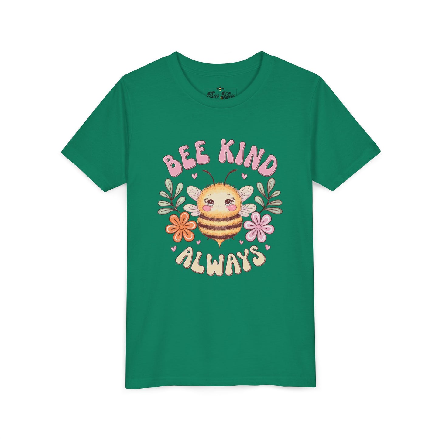 Bee Kind Always Youth Short Sleeve Tee - Positive Vibe Kids T-Shirt
