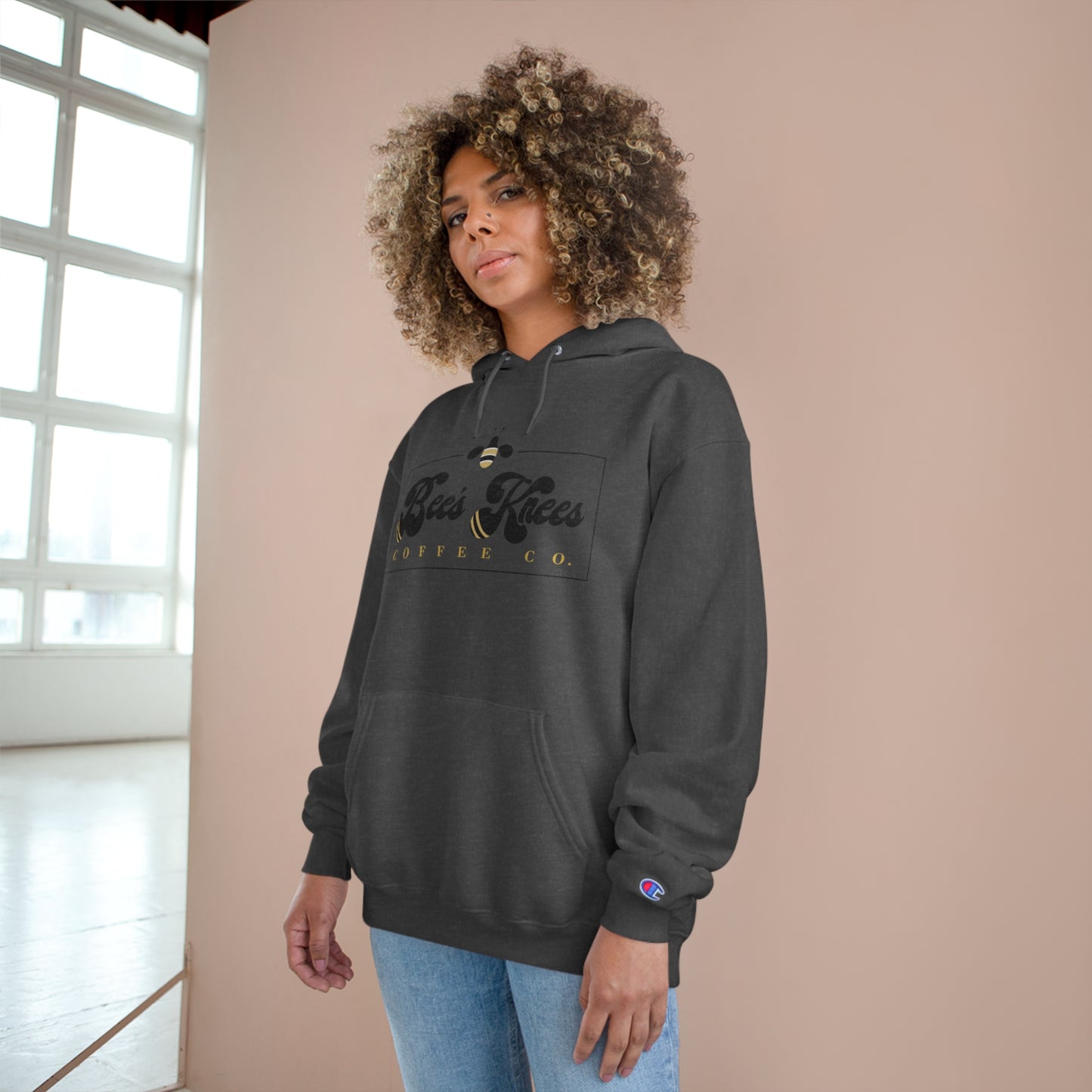Big Bee's Knees Logo Champion Hoodie