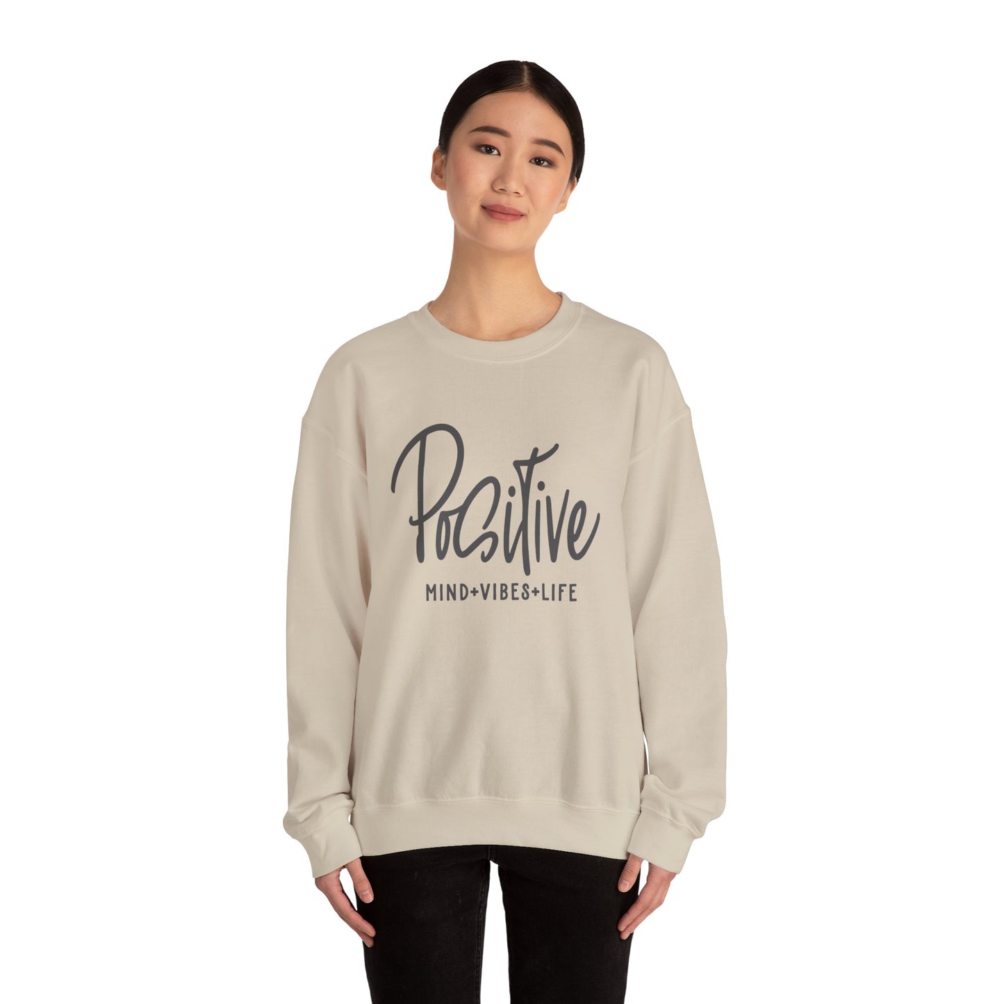 Positive Vibes Unisex Heavy Blend™ Crewneck Sweatshirt