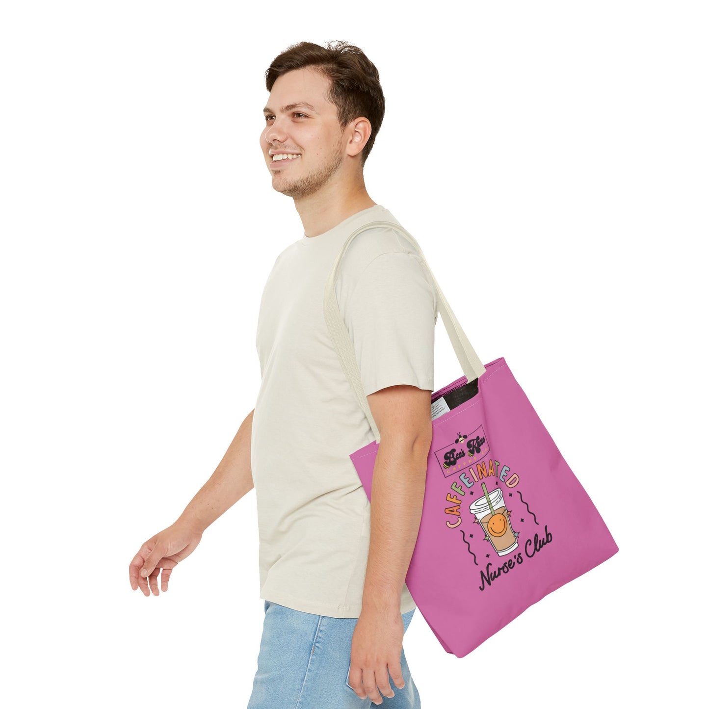 Caffeinated Nurse Club/Bee's Knees Tote Bag (AOP)