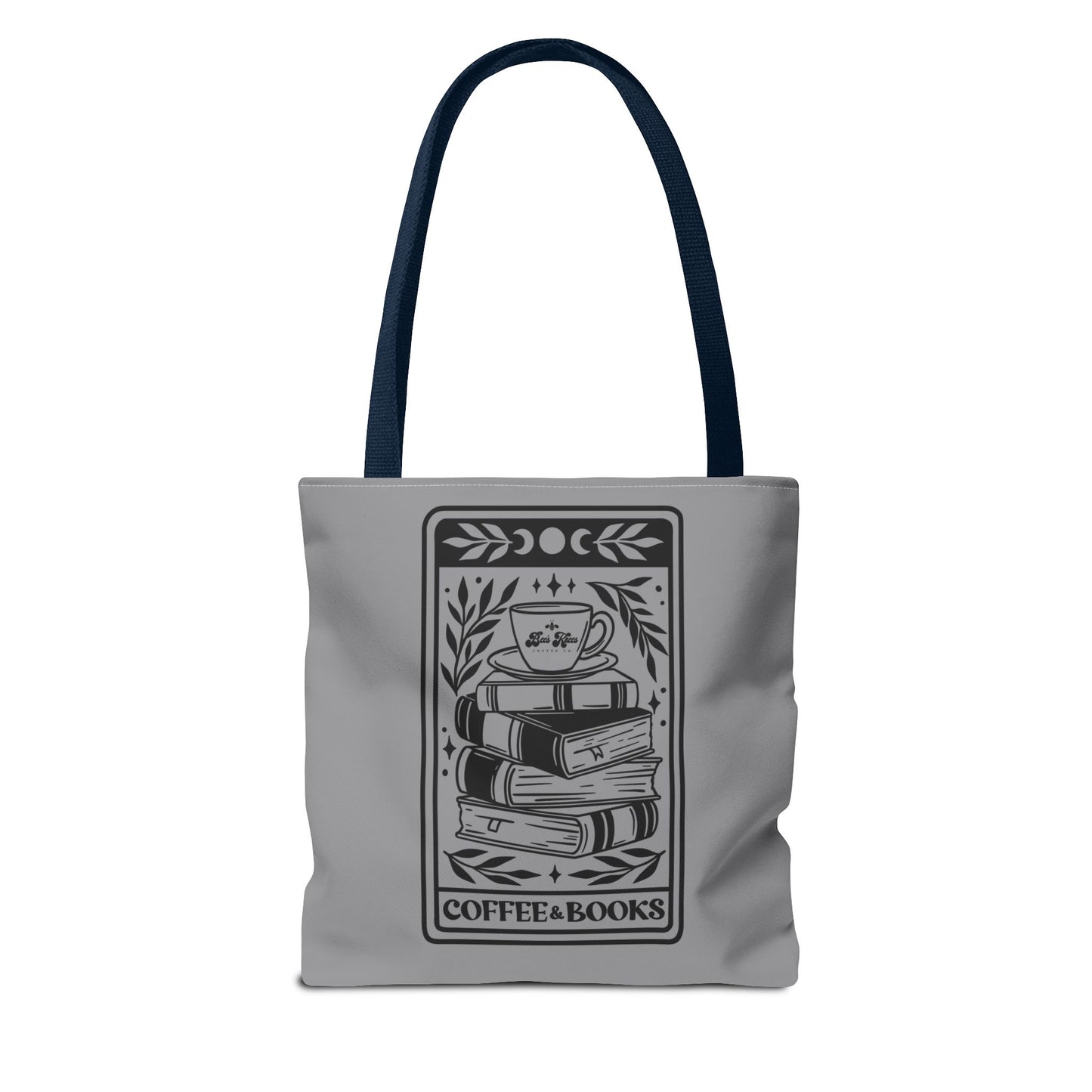 Bee's Knees Coffee & Books Tote Bag (AOP)
