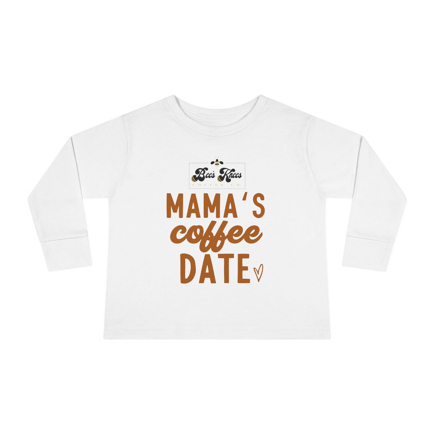 Mama's Bee's Knees Coffee Date Toddler Long Sleeve Tee