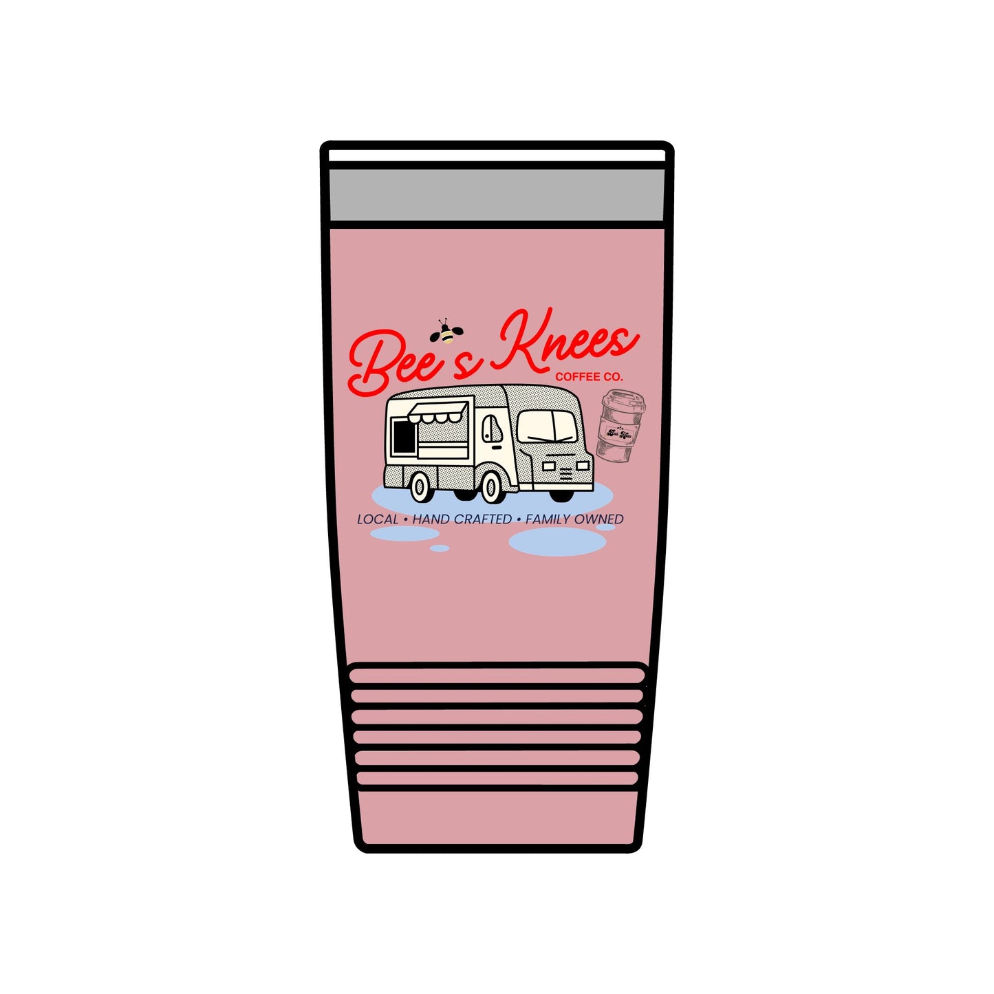 Bee's Knees Coffee Co. Insulated Tumbler - 20oz Travel Mug for Coffee Lovers