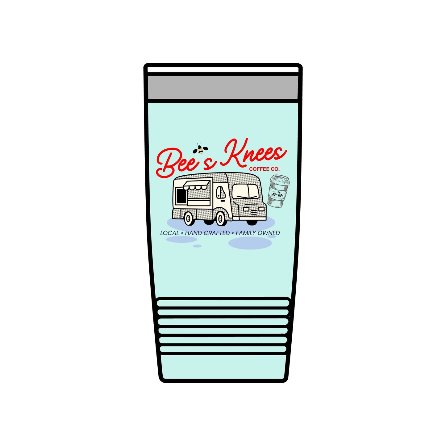 Bee's Knees Coffee Co. Insulated Tumbler - 20oz Travel Mug for Coffee Lovers